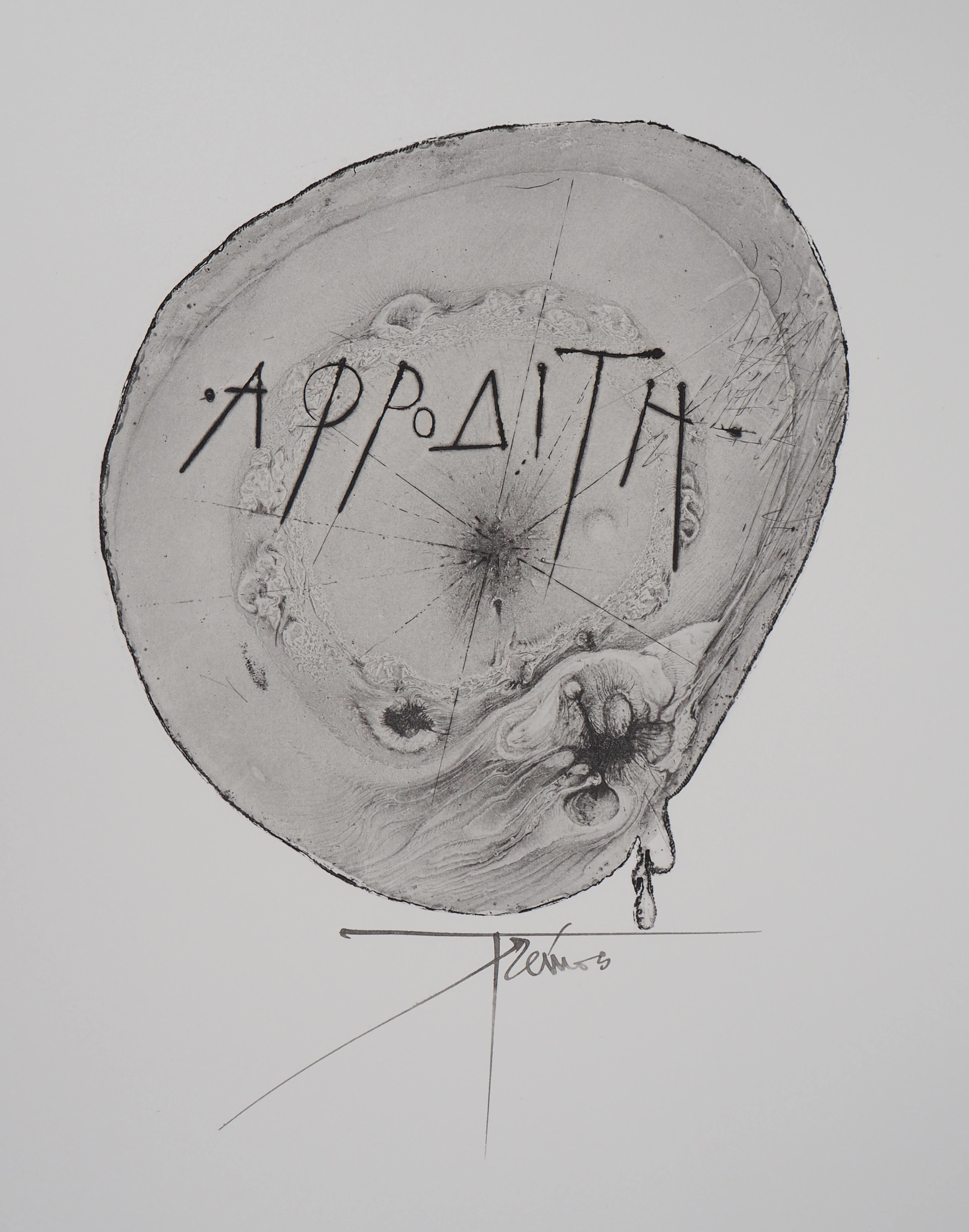 Pierre-Yves TRÉMOIS - Aphrodite érotique - Gravure Originale Signée