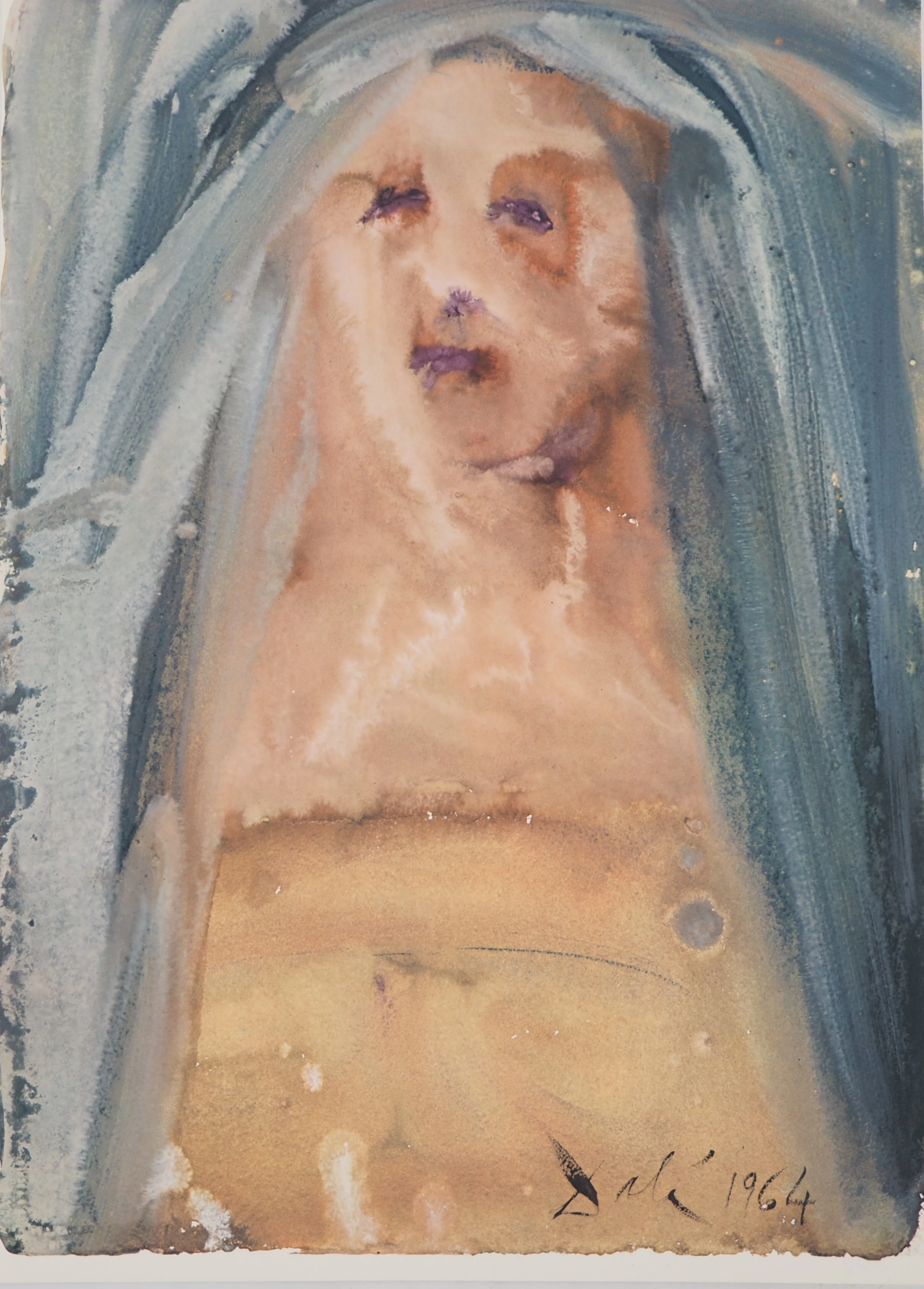 Salvador DALI : Biblia Sacra - Vierge - Lithographie Signée