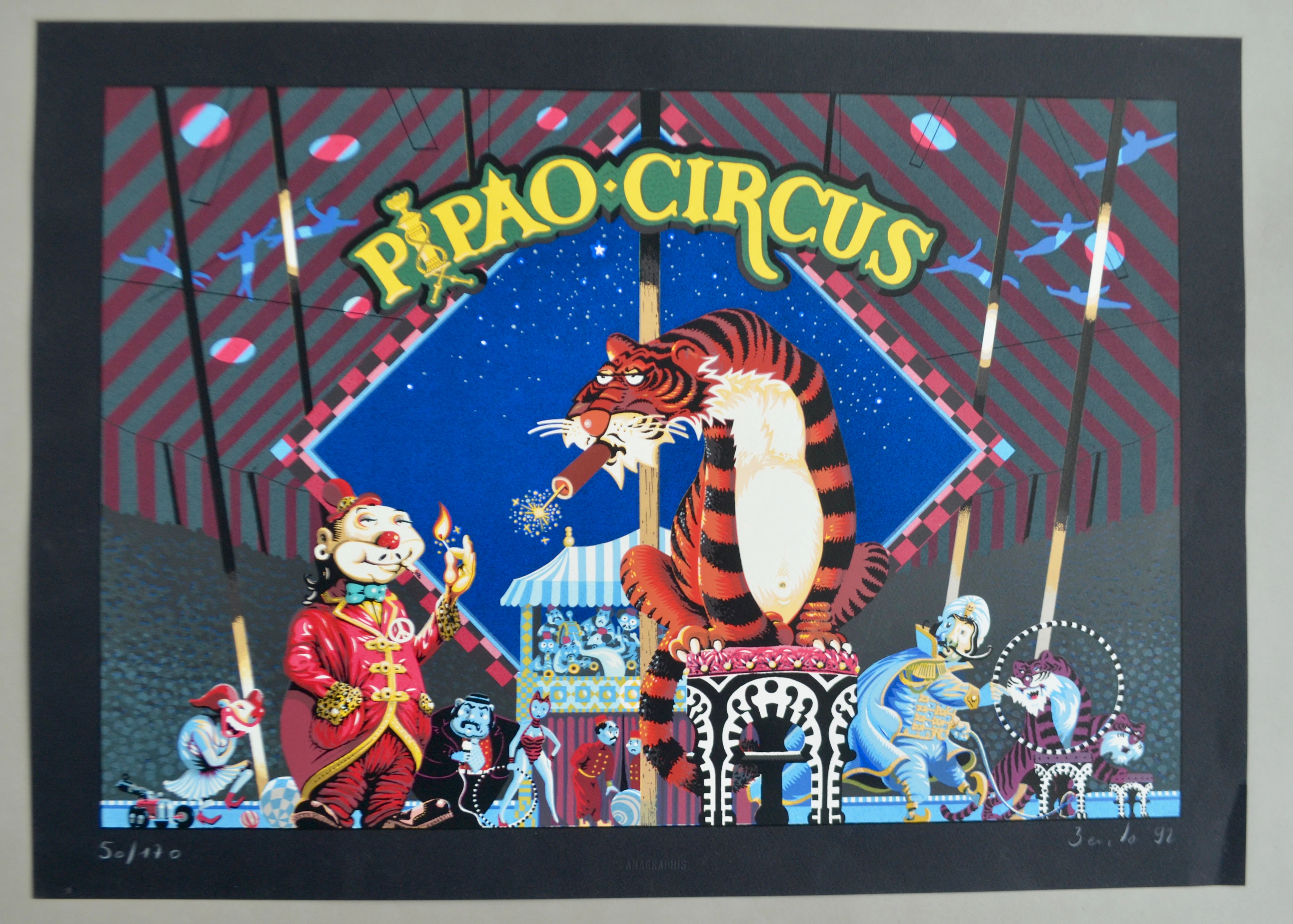 Benito - Pipao circus, 1992 - Sérigraphie signée