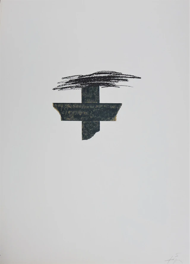 Antoni TAPIES - Llambrec 1 , 1975 - Lithographie signée au crayon