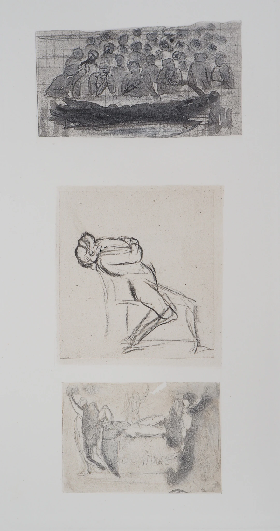 Auguste RODIN (d’après) : Trois dessins - Gravure