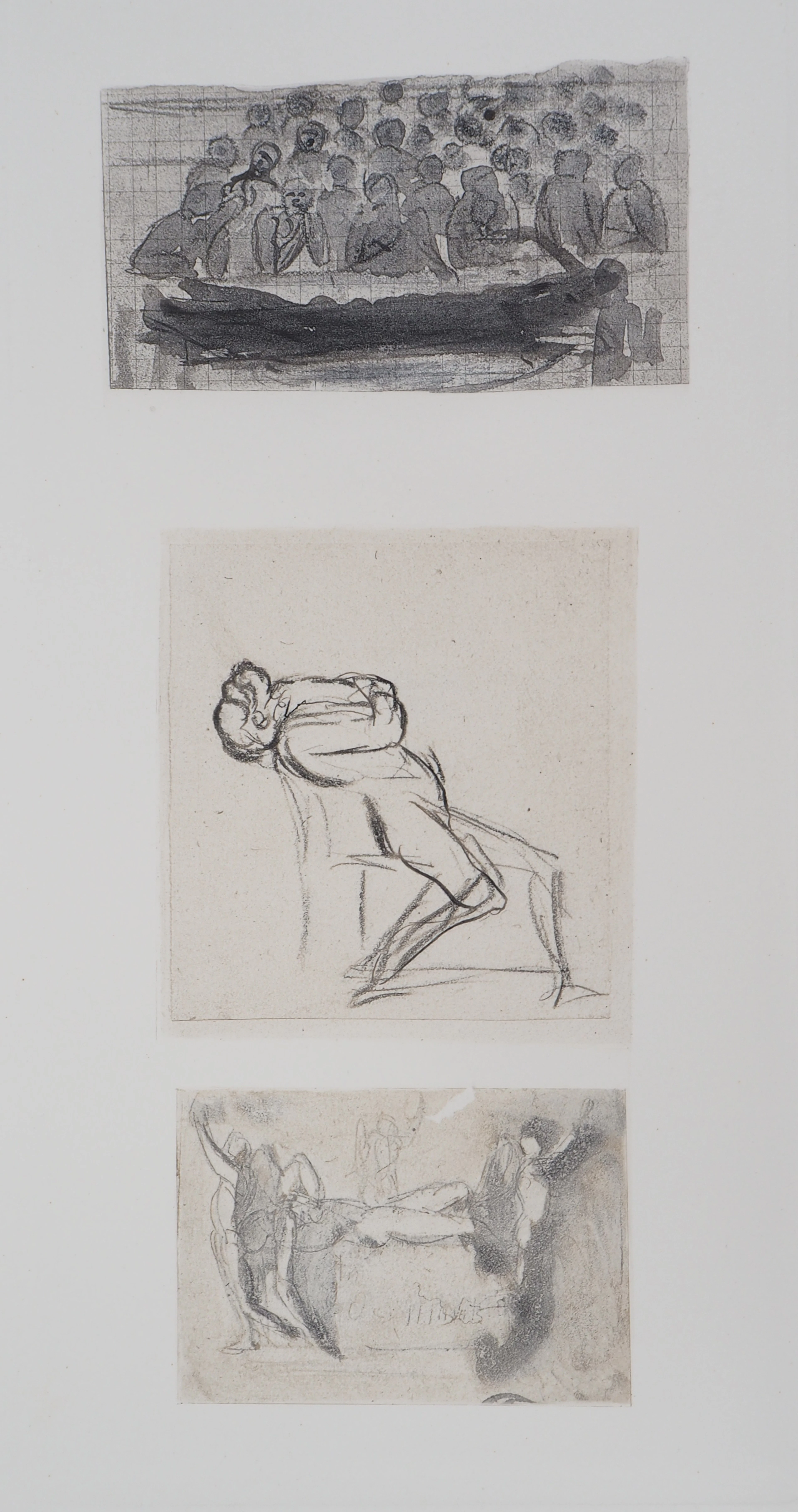 Auguste RODIN (d’après) : Trois dessins - Gravure