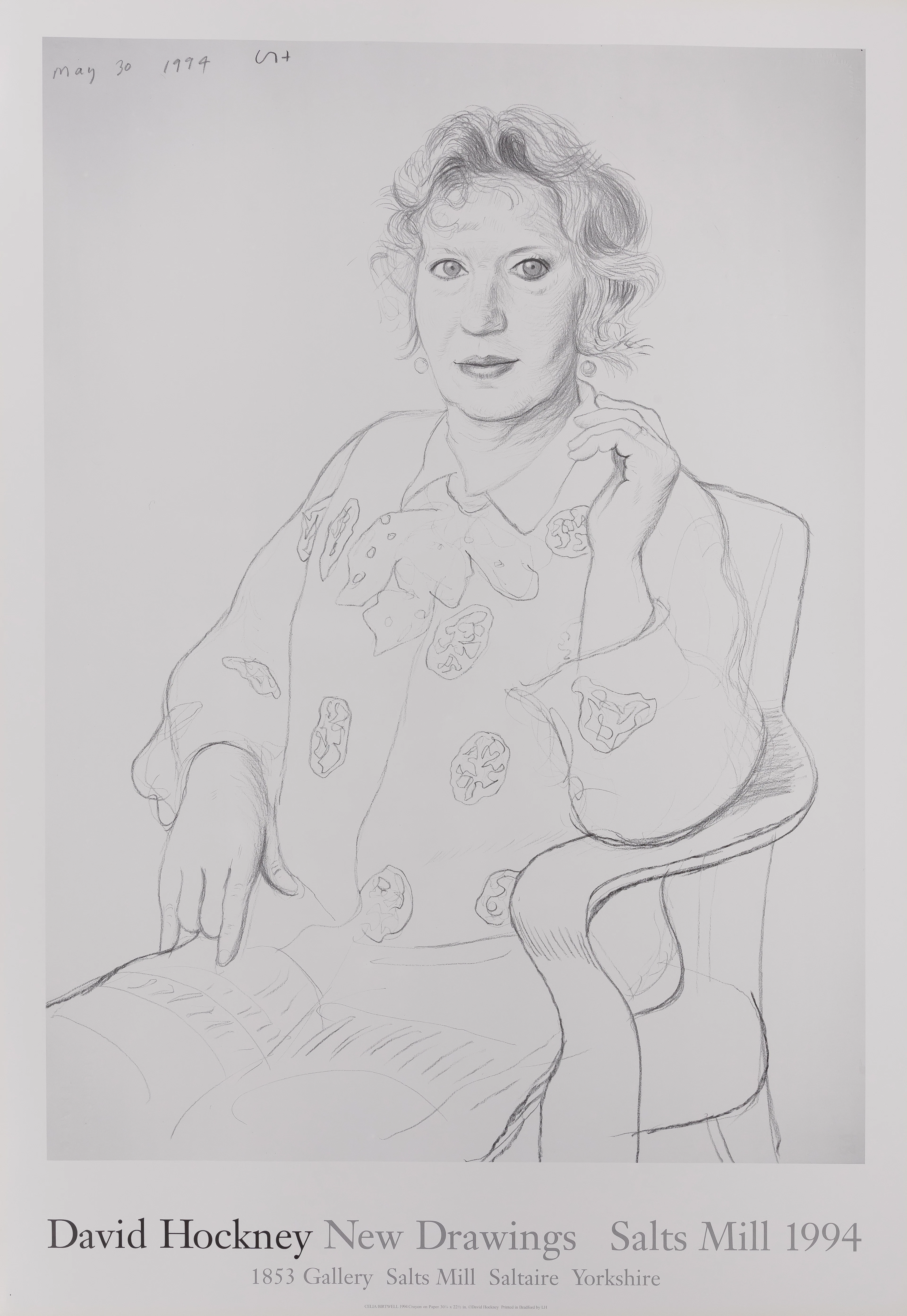 David HOCKNEY : Celia BIRTWELL - Affiche originale