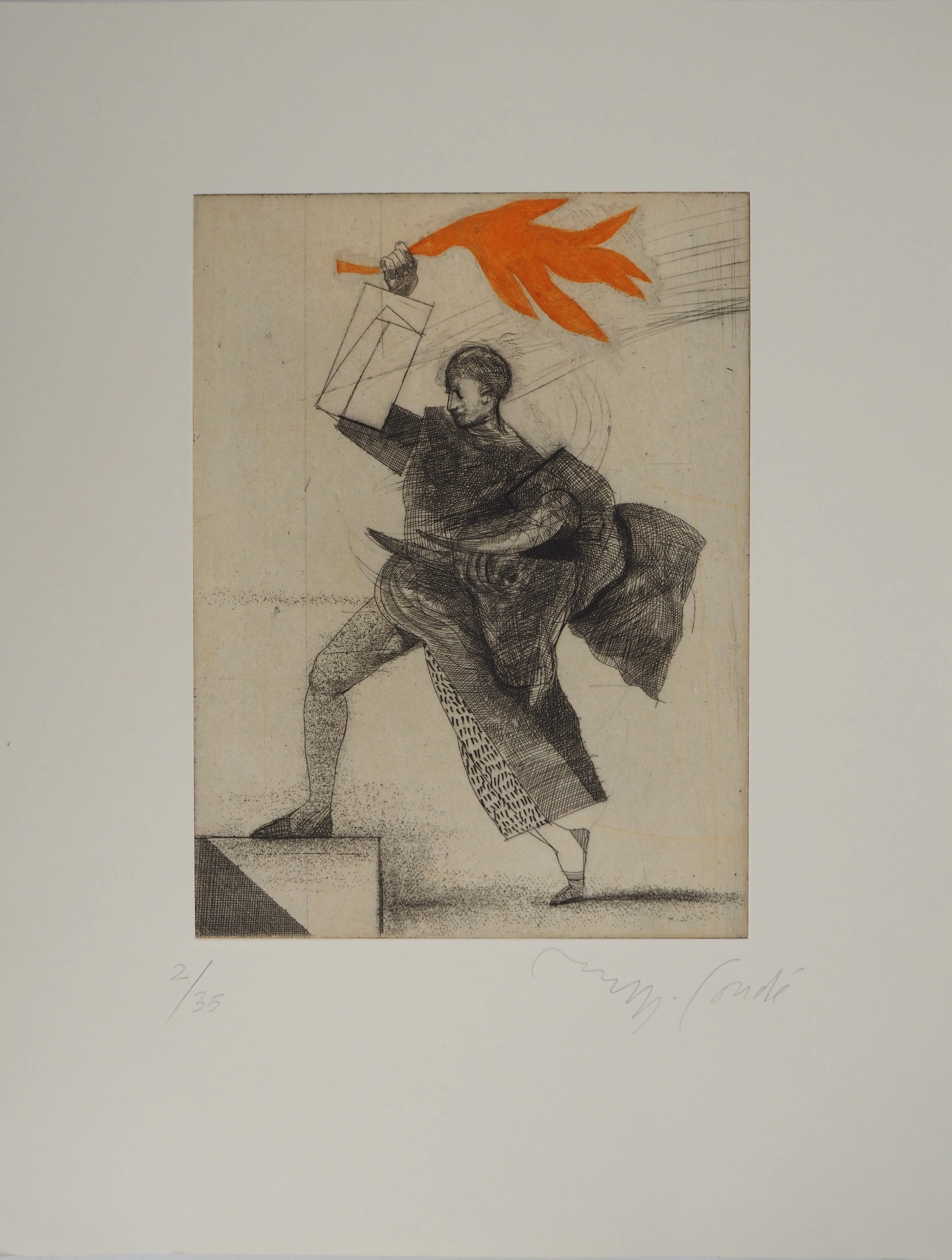 Miguel CONDÉ : La flamme espagnole, Gravure originale