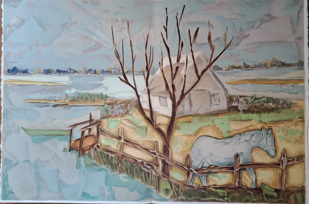 Toussaint d’Orcino - La manade - Lithographie originale