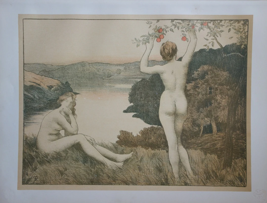 René MENARD - Automne - Lithographie originale signée