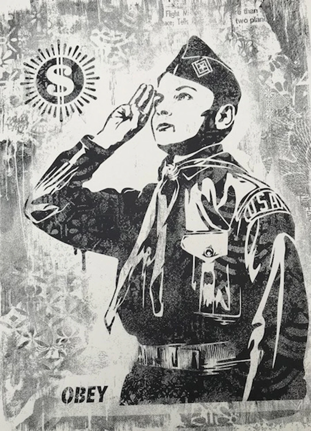Shepard FAIREY (Obey) - Peace Guard1, 2017, Sérigraphie signée