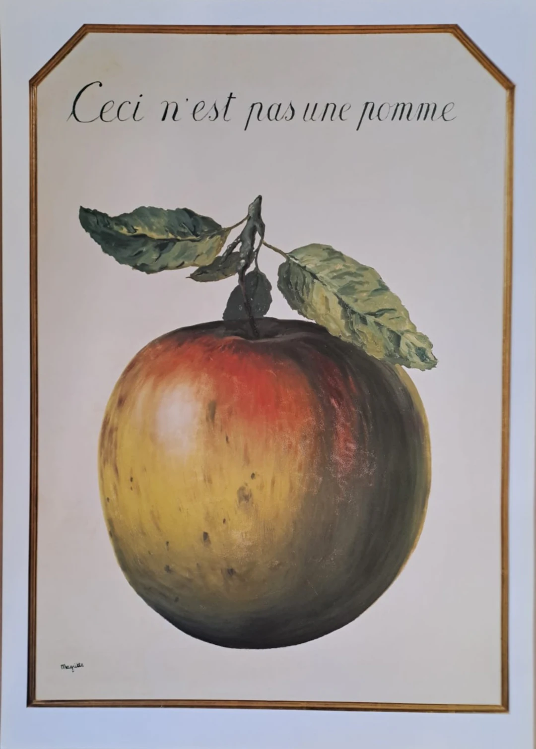 René Magritte (d’après) - Ceci n’est pas une pomme, 2009 - Lithographie