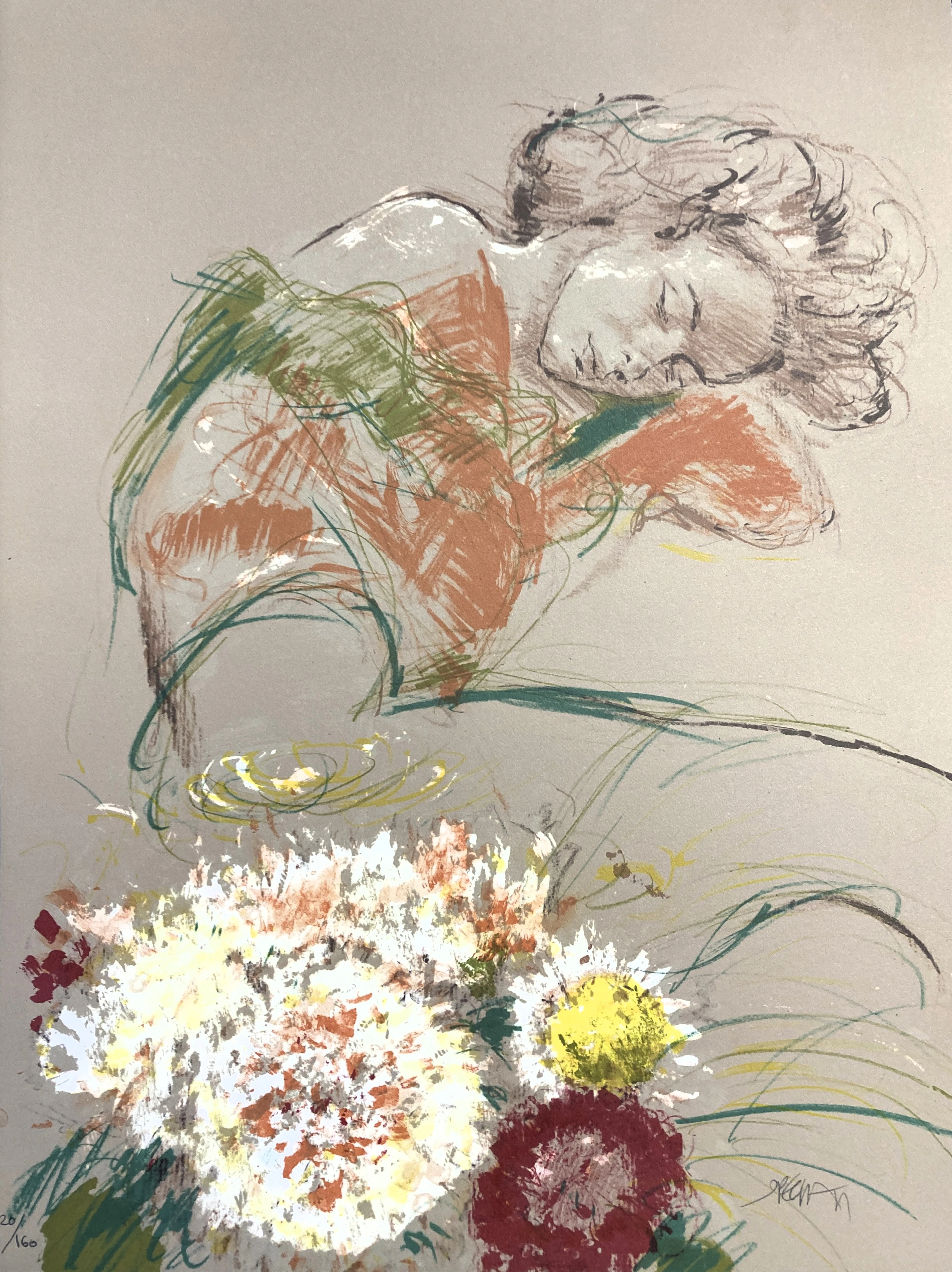 Jacques PECNARD - La belle endormie - lithographie originale numérotée