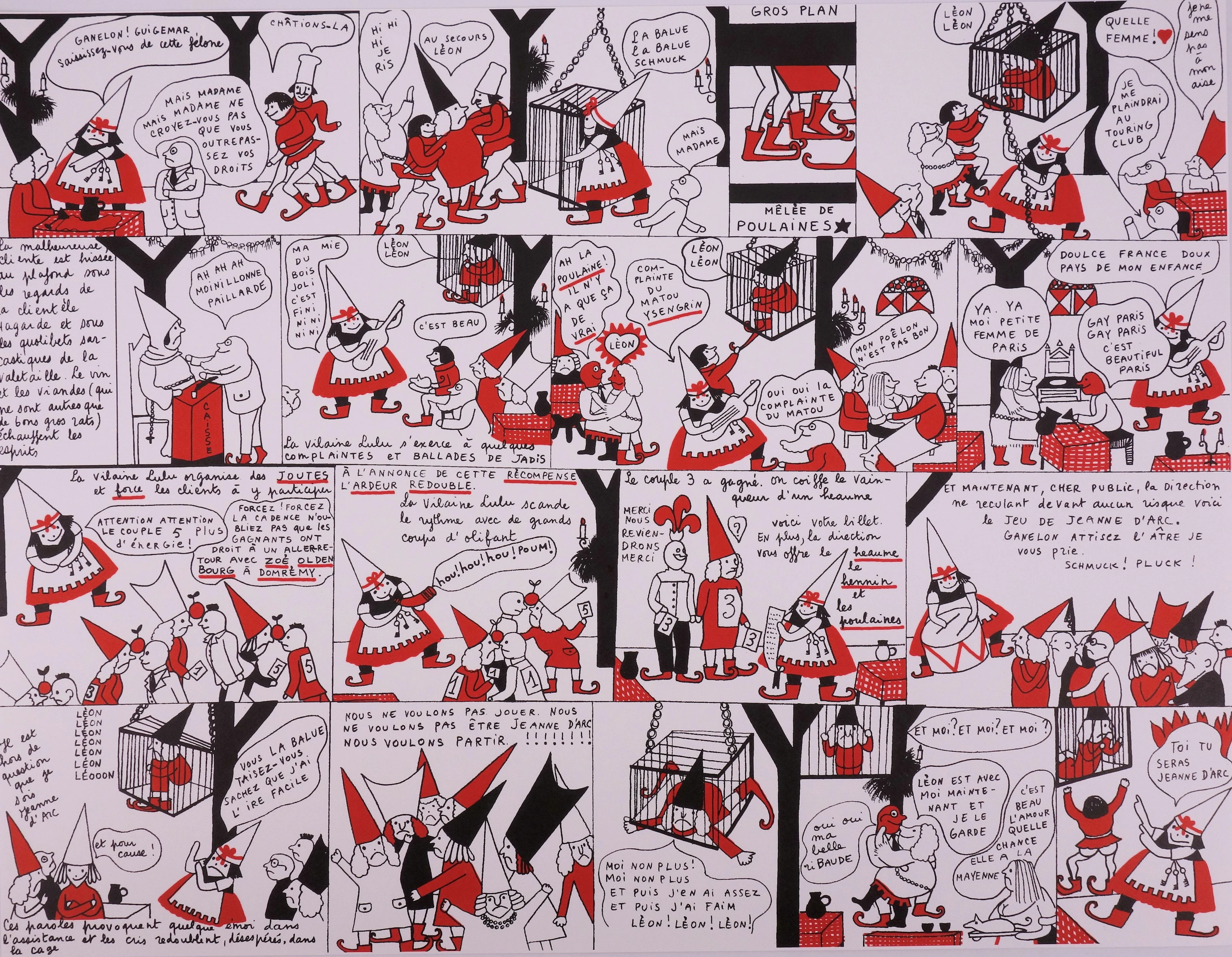 Yves SAINT LAURENT - Le châtiment de la vilaine Lulu, 1985 - Lithographie