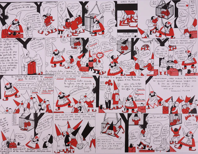Yves SAINT LAURENT - Le châtiment de la vilaine Lulu, 1985 - Lithographie