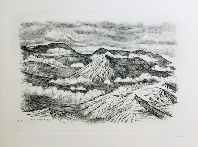 André JACQUEMIN - Les Vosges, 1979, Eau-forte originale signée
