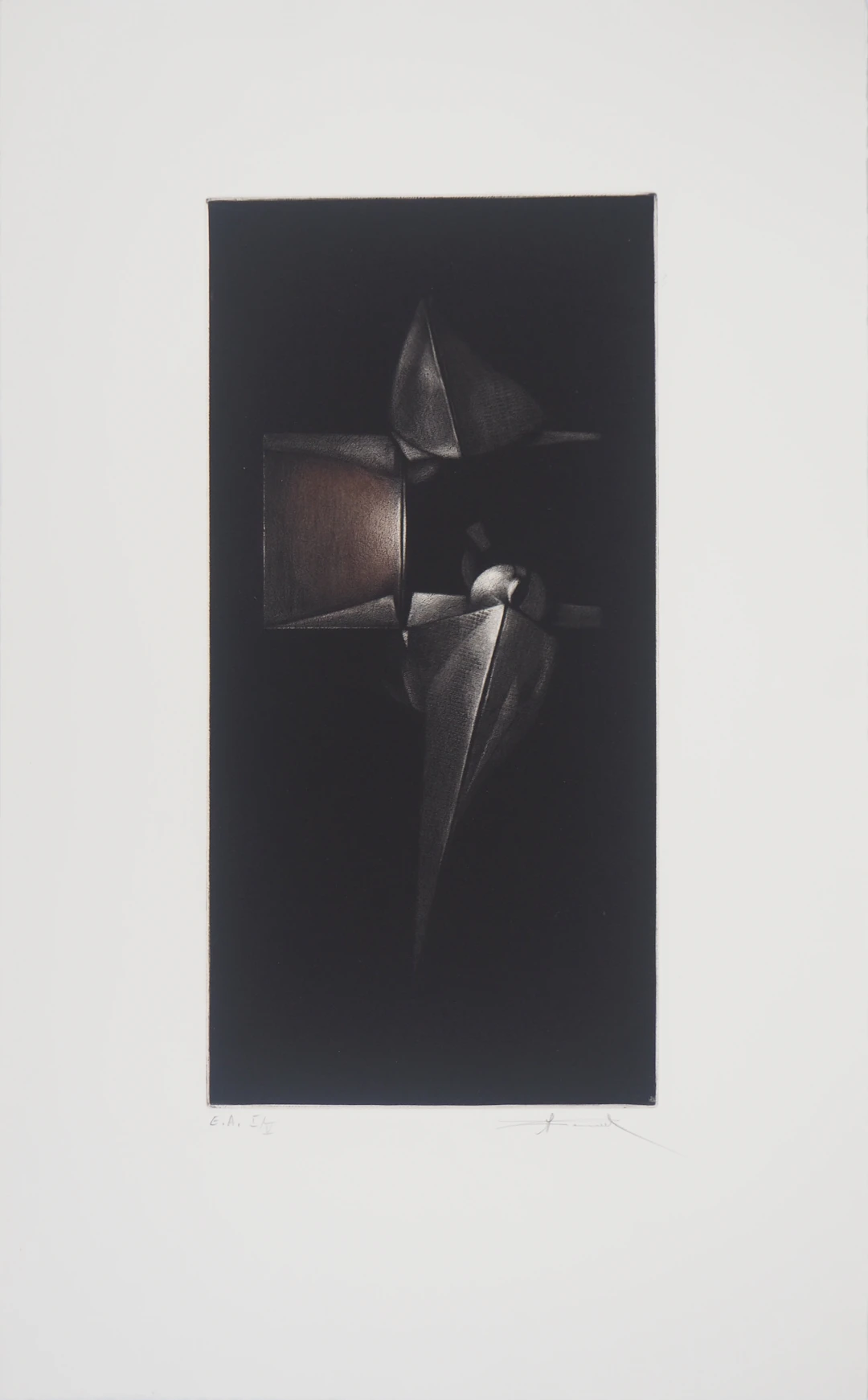 Michel Roncerel - Pique de colère - Gravure originale signée