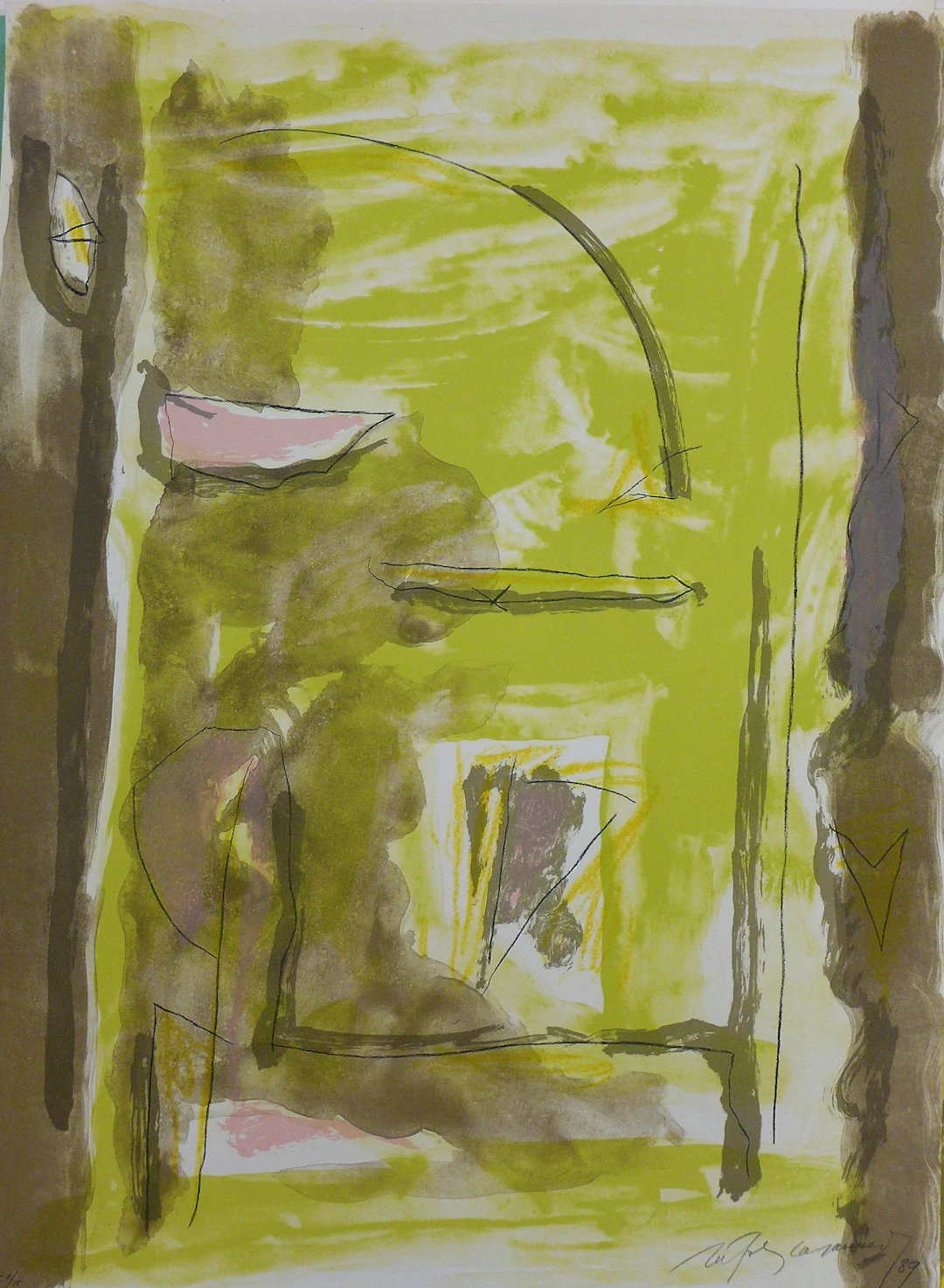 Alberto RAFOLS-CASAMADA - Xipre 4, 1989, Lithographie signée, datée