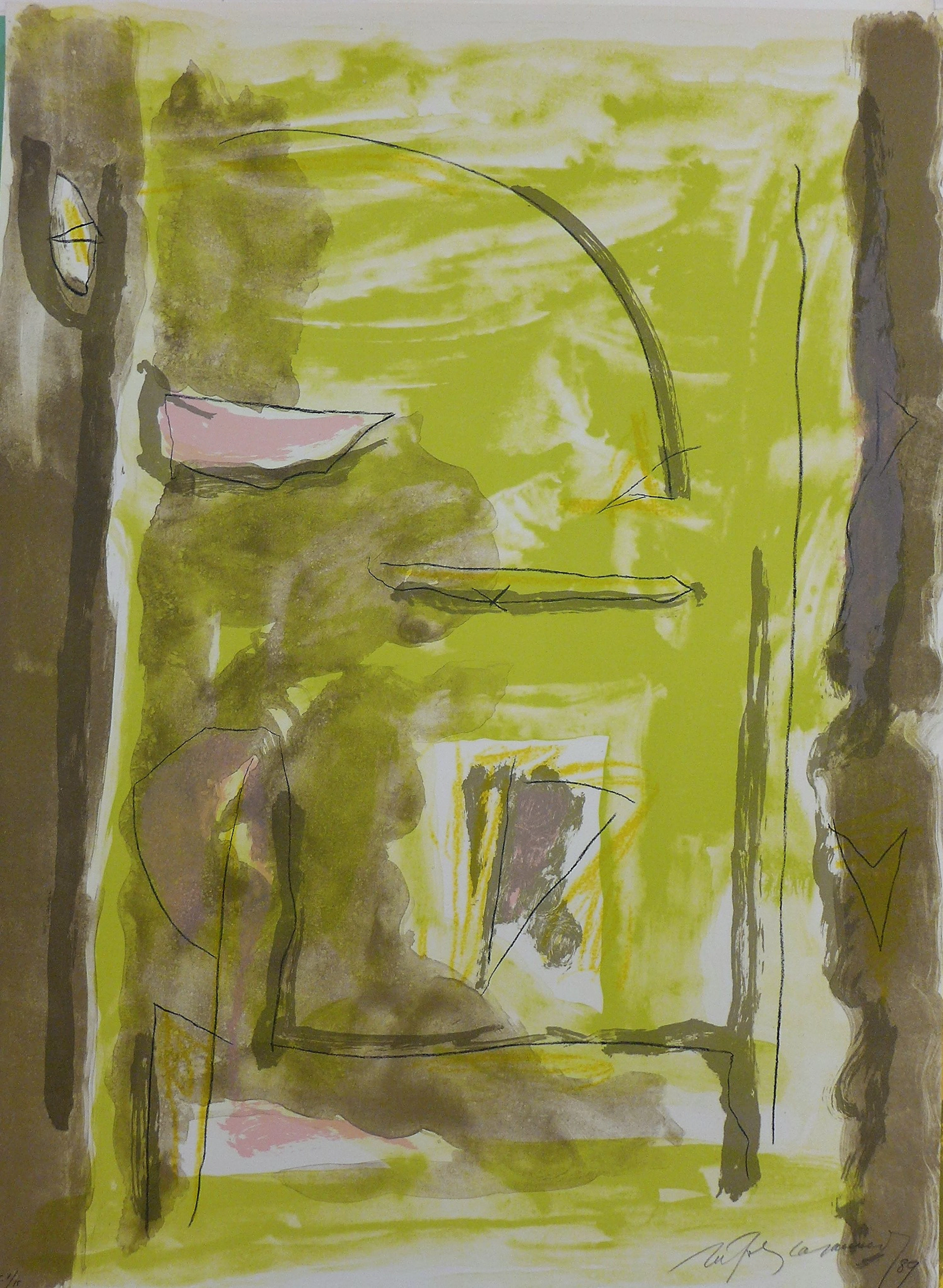 Alberto RAFOLS-CASAMADA - Xipre 4, 1989, Lithographie signée, datée
