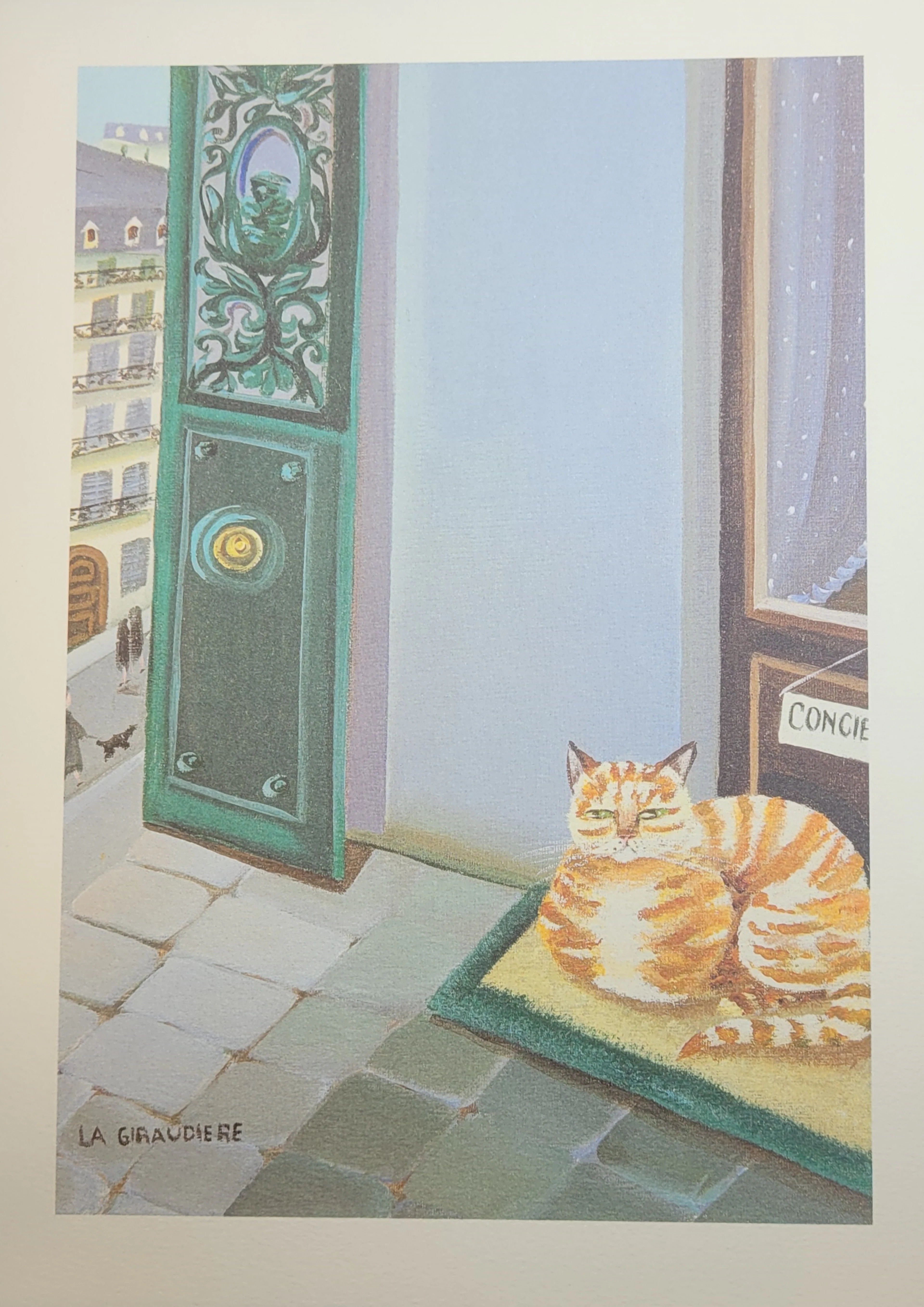 Mady DE LA GIRAUDIERE - Les Chats 4, 1980 - Lithographie originale