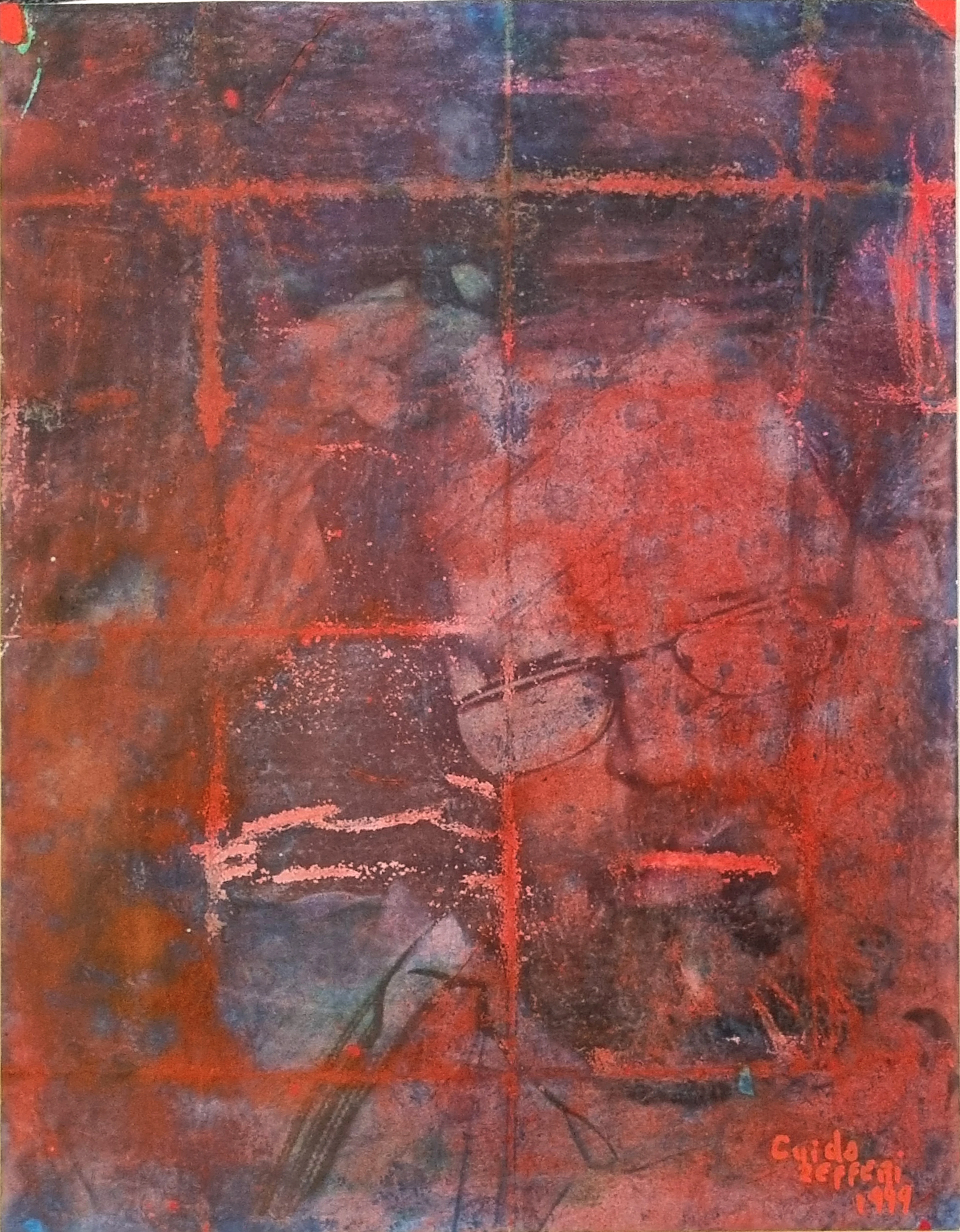 Guido Zefferi , Portrait, technique mixte, 1999