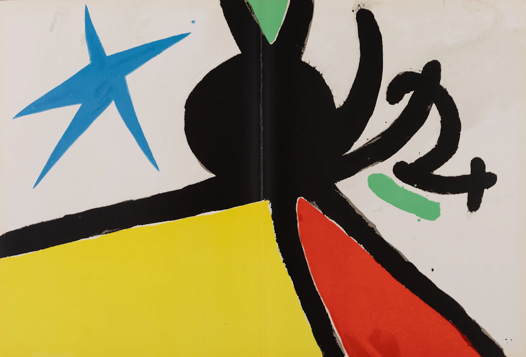Joan MIRO : Tapis de Tarragona VI - Lithographie en couleurs