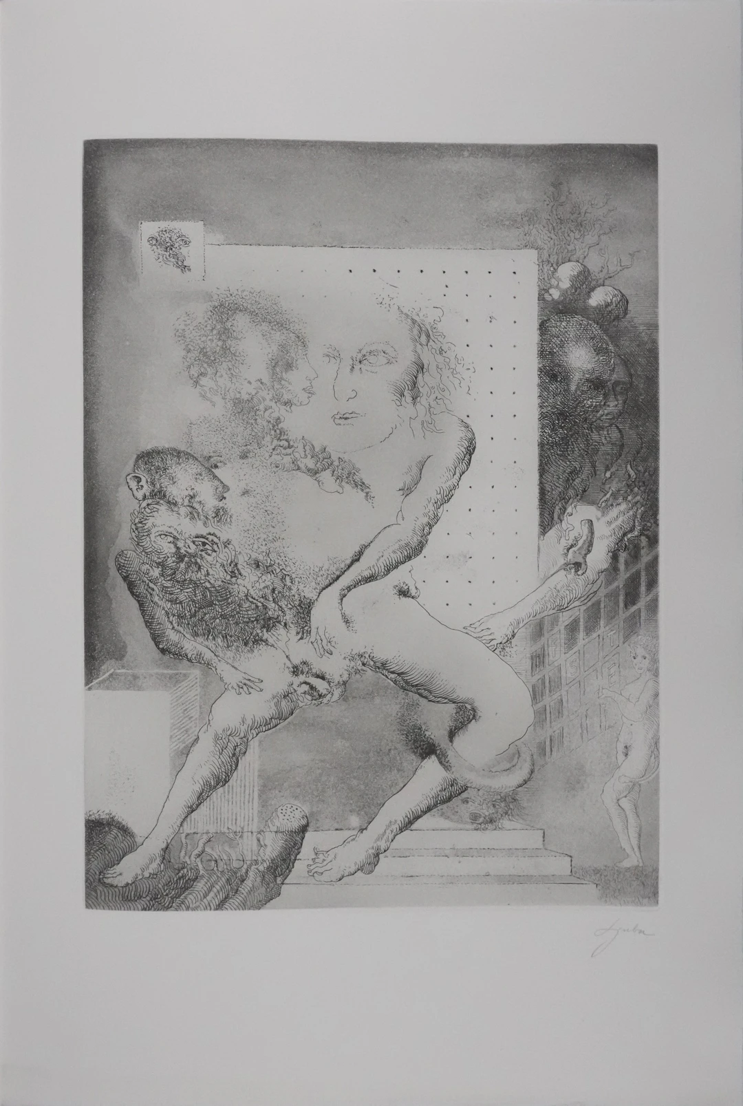 Popovic LJUBA : Art ou hasard, Gravure originale signée