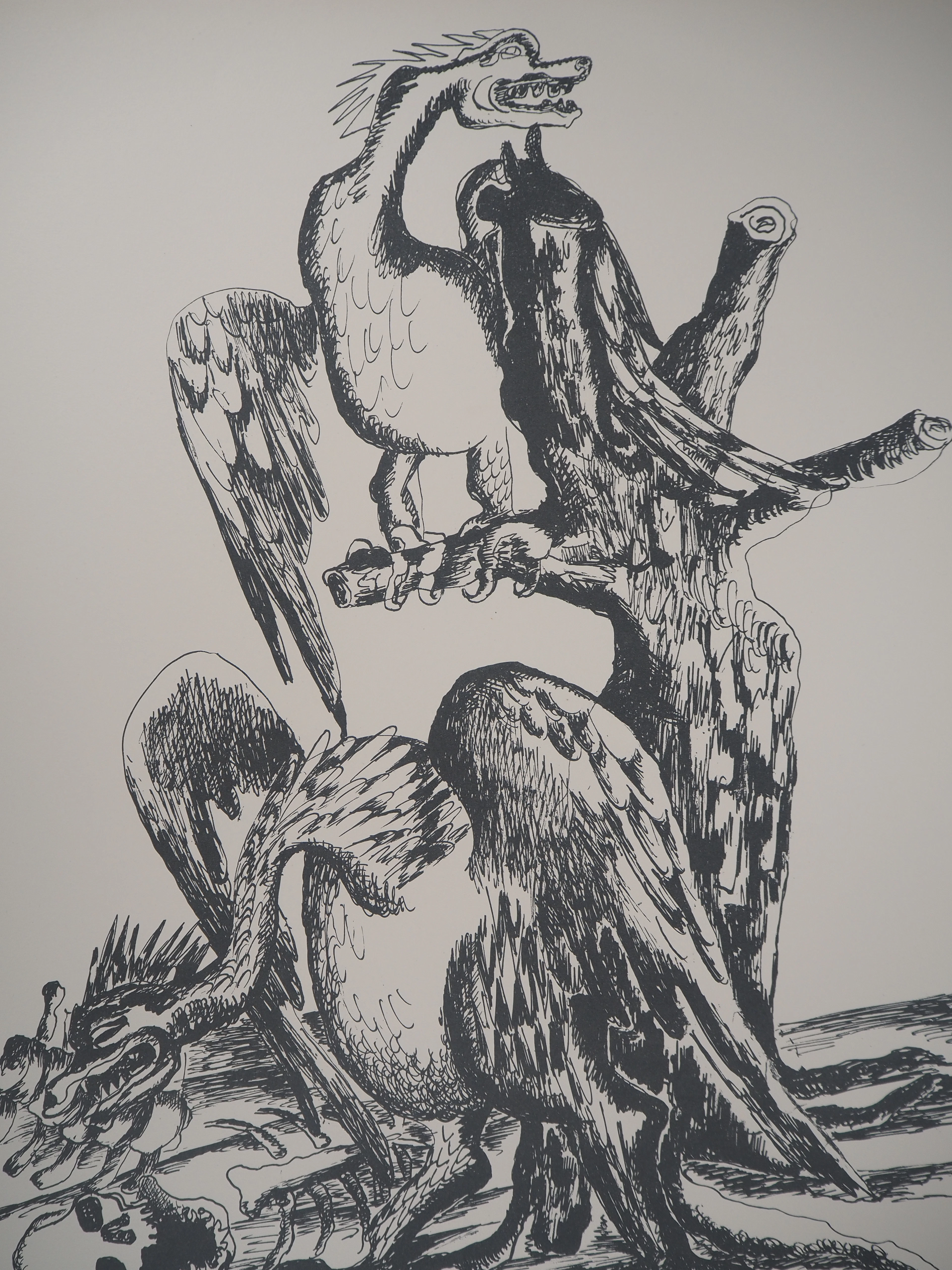 Ossip ZADKINE : Mythologie Hercule et les oiseaux du lac Stymphale