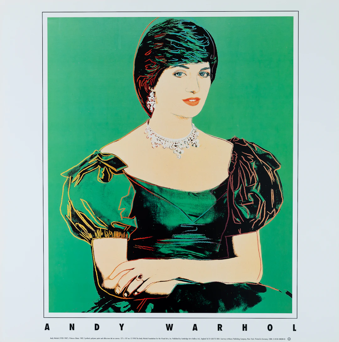 Andy WARHOL (D’après) Princesse Diana - Affiche originale en couleurs
