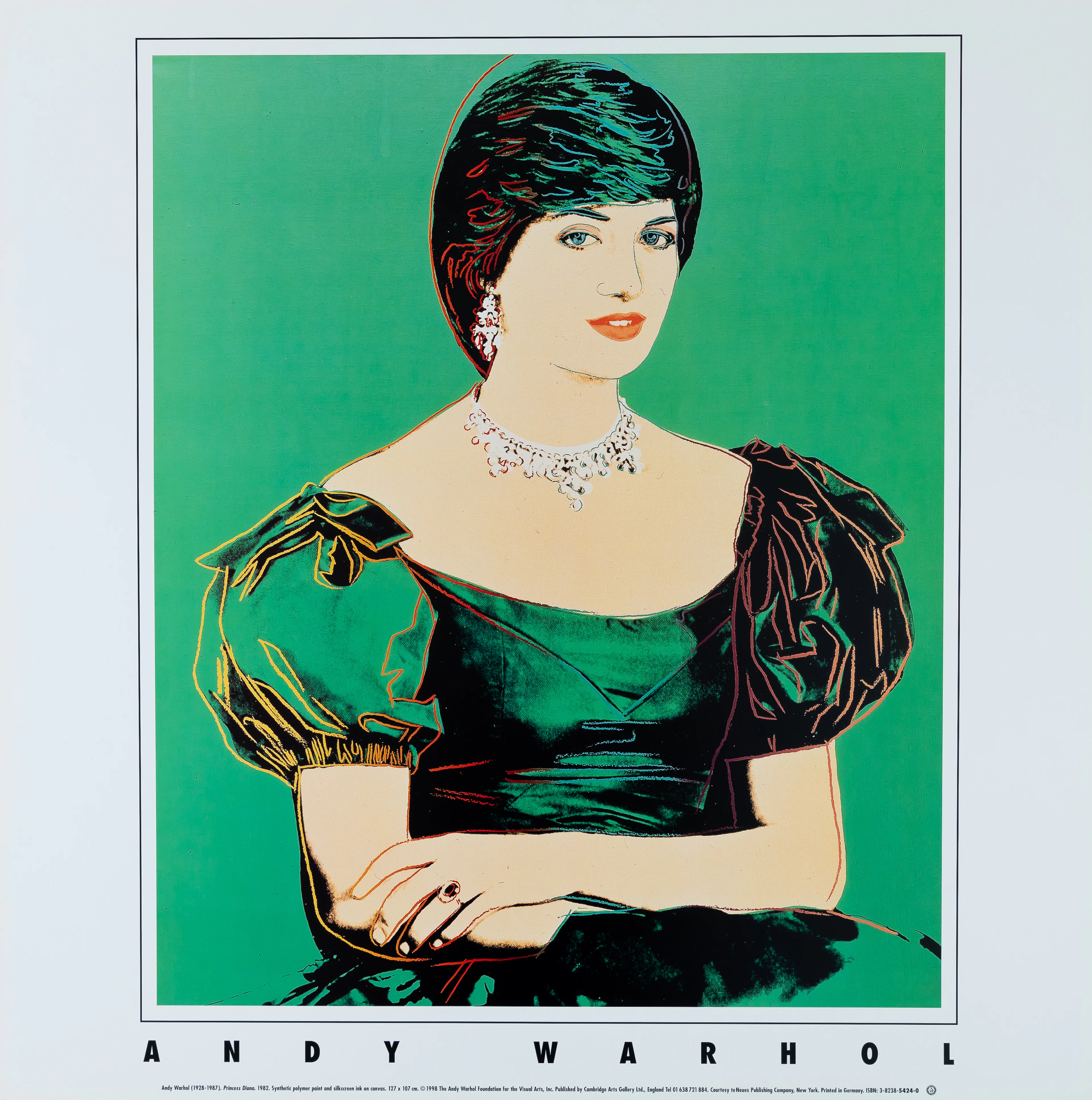 Andy WARHOL (D’après) Princesse Diana - Affiche originale en couleurs