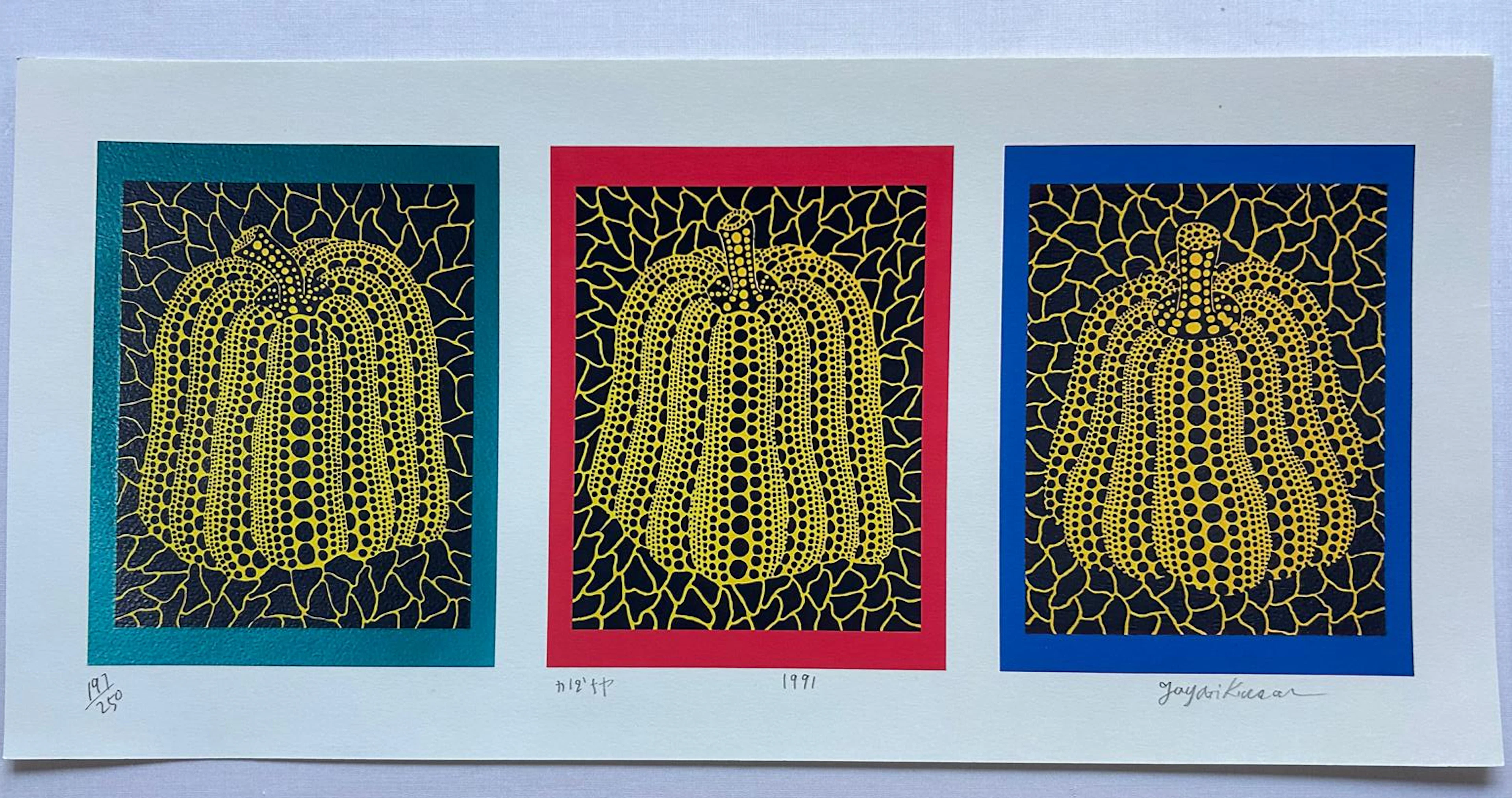 Yayoi Kusama , Pumpkin , 1991 , sérigraphie sur papier , signée, numerotée
