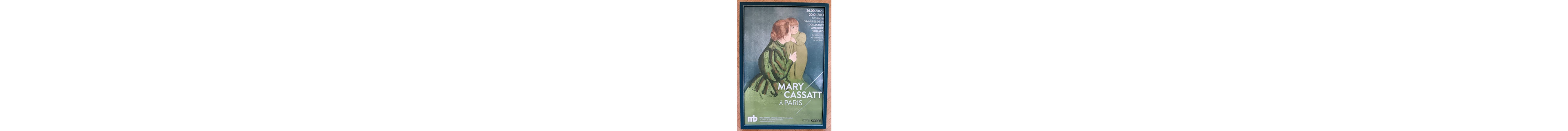 Mary Cassatt - Affiche originale d’exposition encadrée - Mary Cassatt