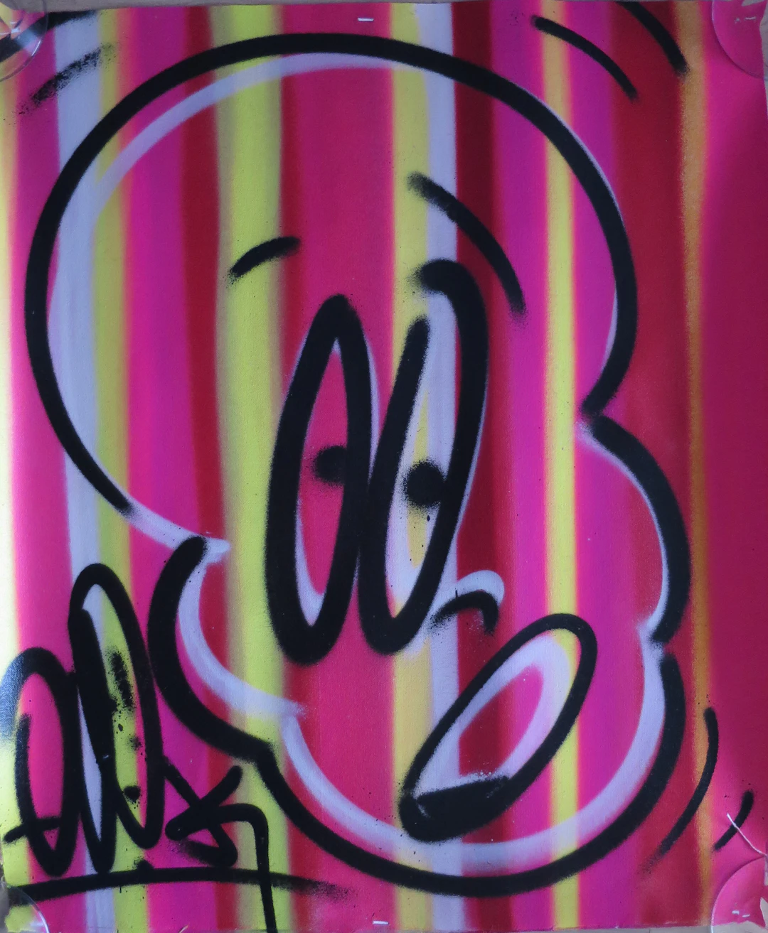 QUIK (Lin Felton) - Untitled 60.5 x 50.5cm 2019 - Aérosol sur toile signée