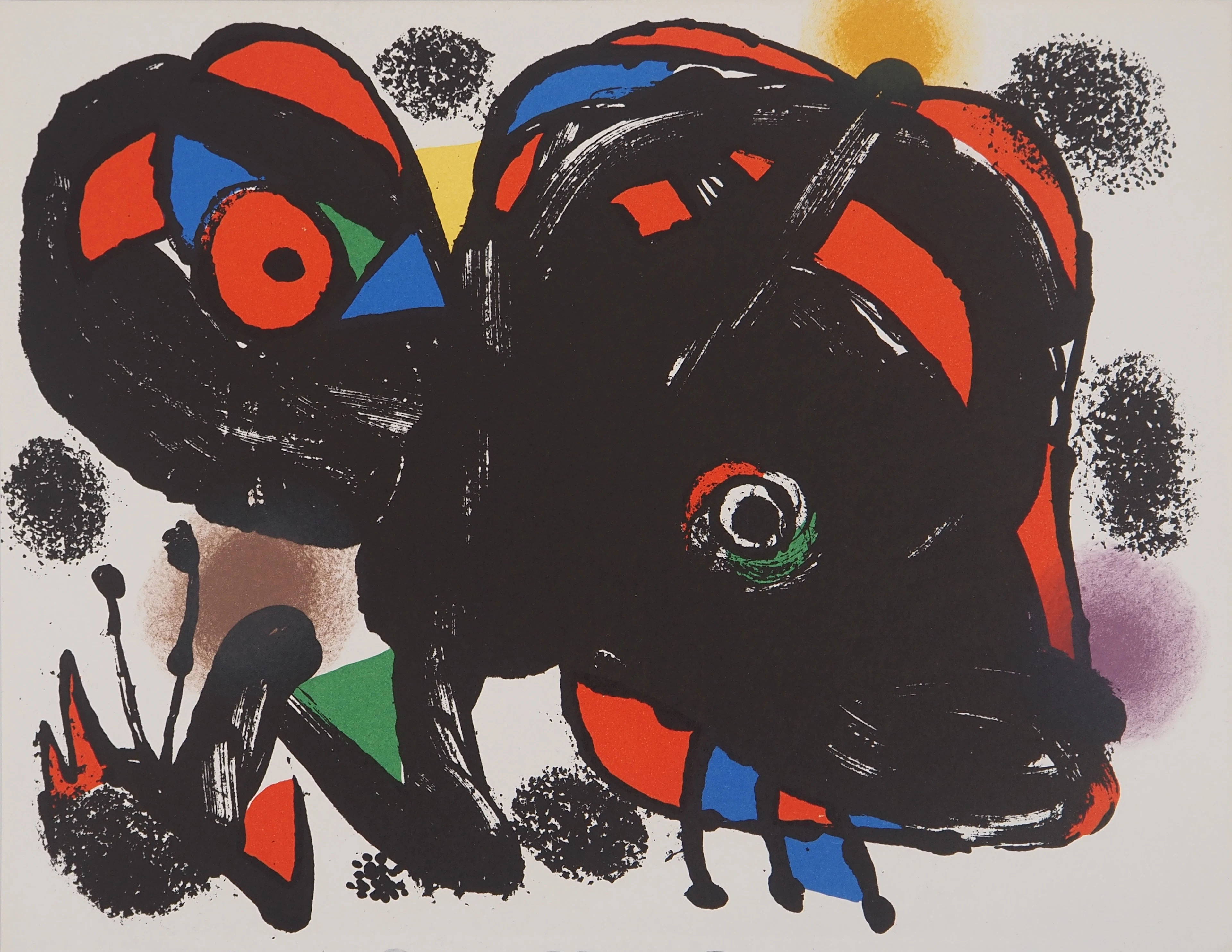 Joan MIRO - Animal sauvage, 1976 - Lithographie originale