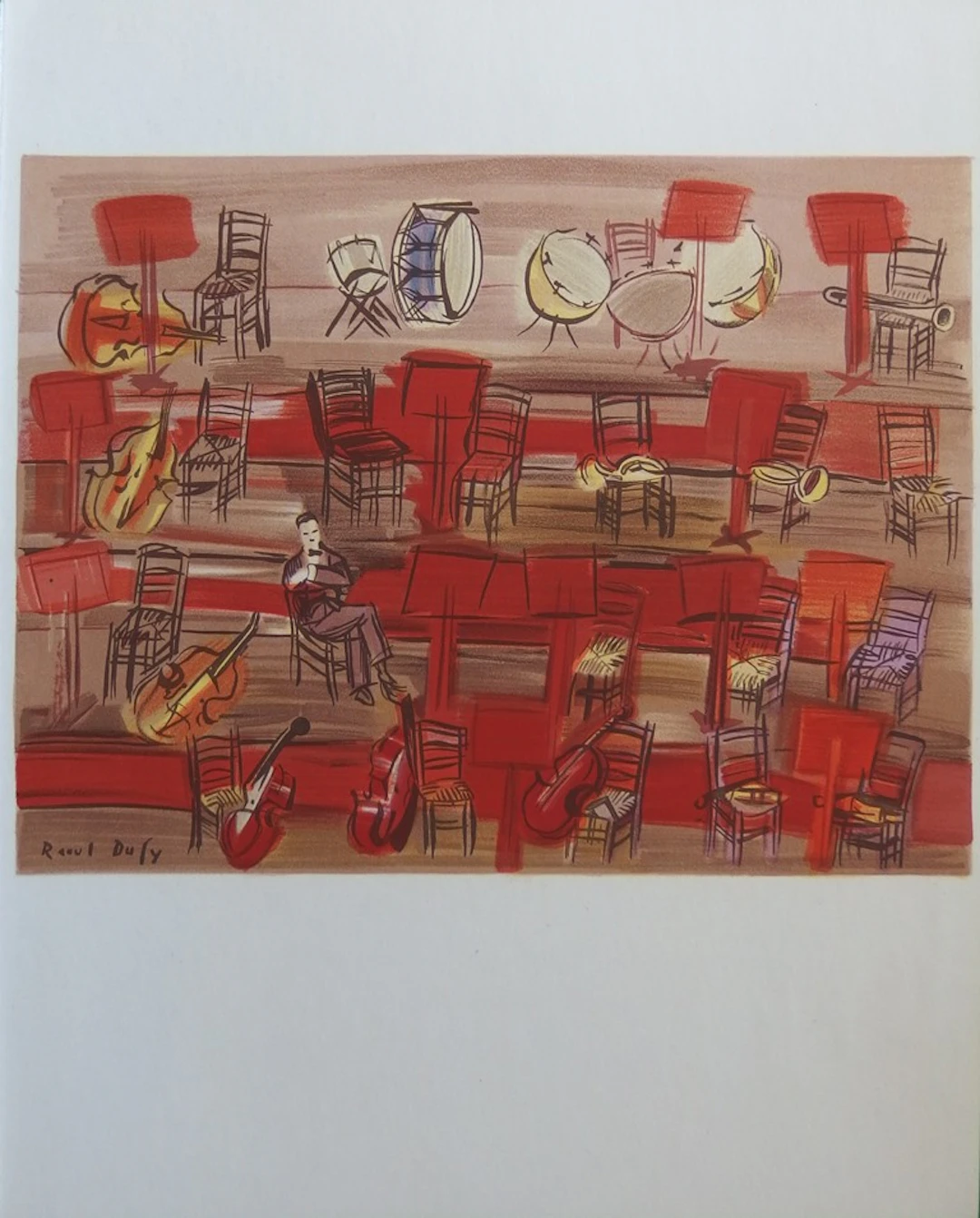 Raoul DUFY : L’Entracte, Lithographie signée