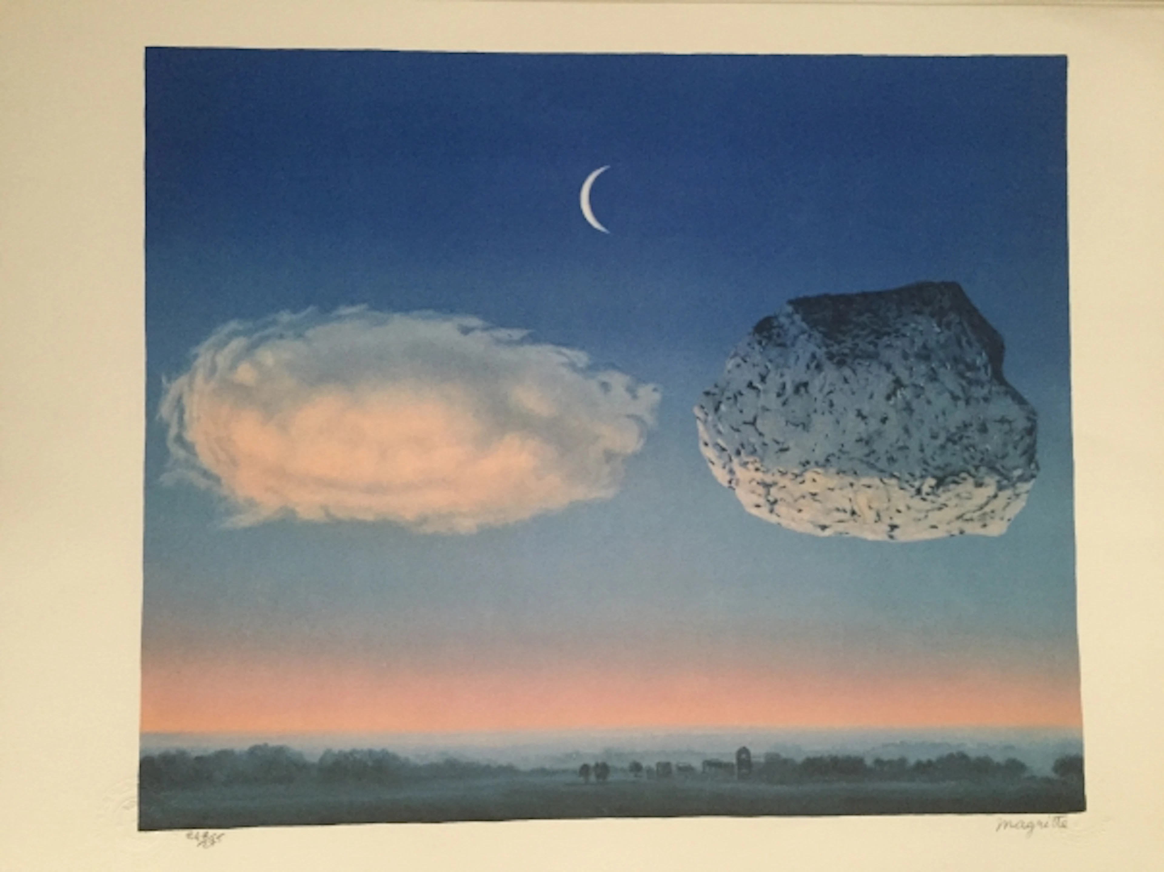 René MAGRITTE (d’après) - La Bataille de l’Argonne, 2010 - Lithographie