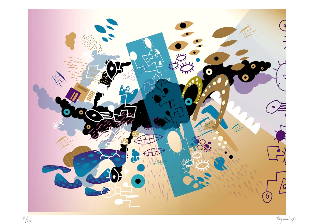 Thierry CORPET (Raymond X) - John Coltrane in july , 2022 - Sérigraphie