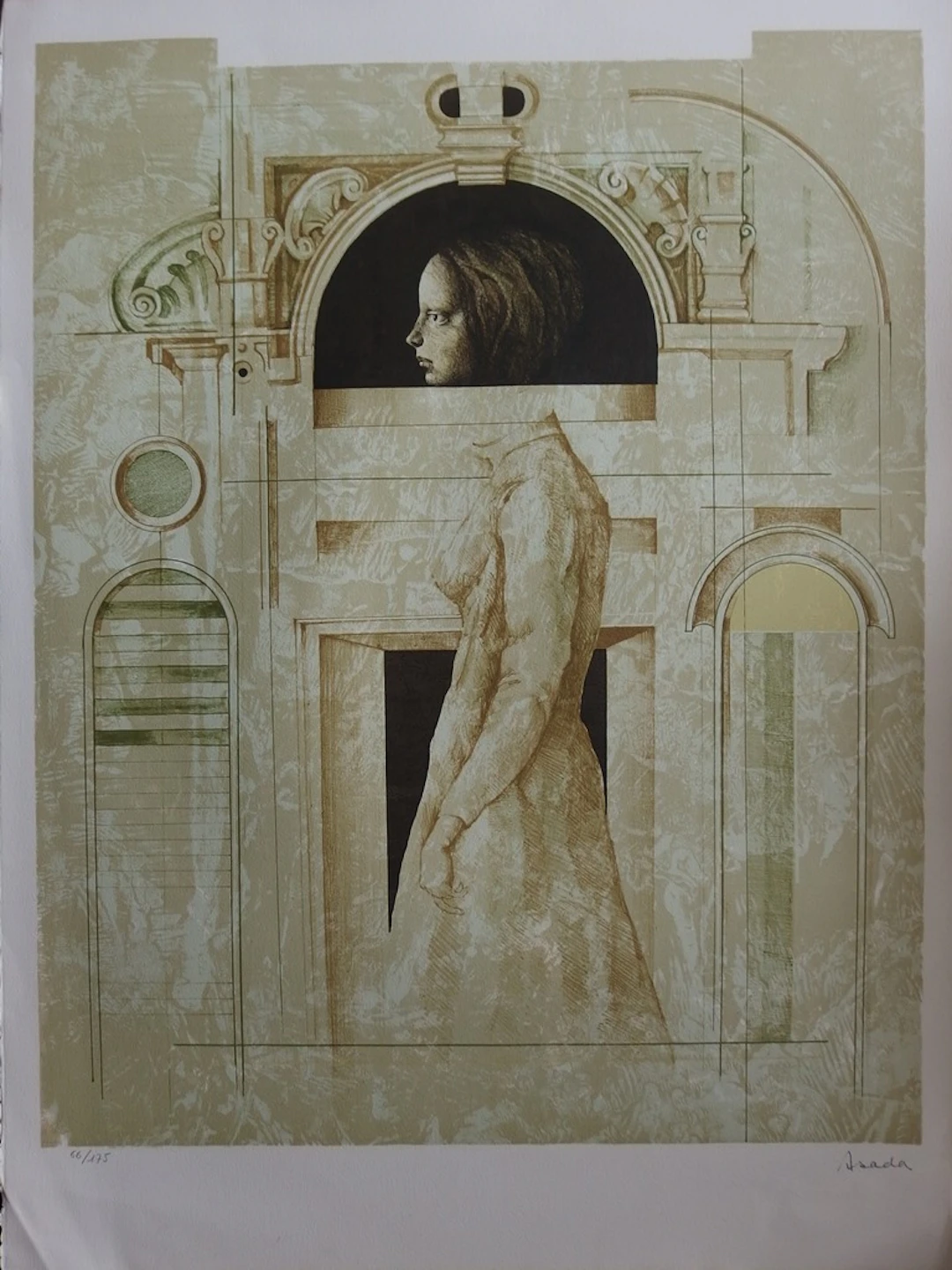 Hiroshi ASADA - L’architecture renaissance, Lithographie originale