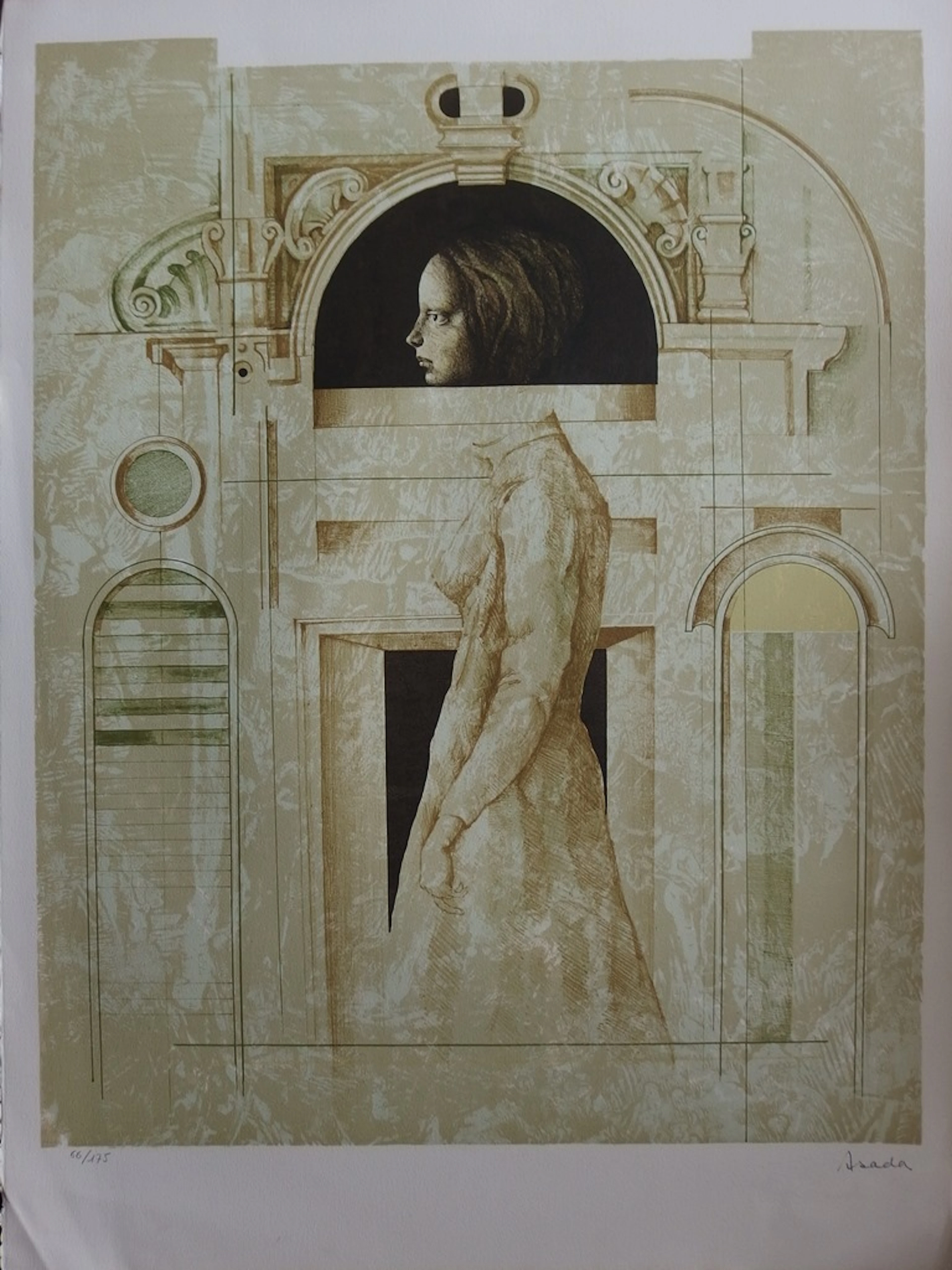 Hiroshi ASADA - L’architecture renaissance, Lithographie originale