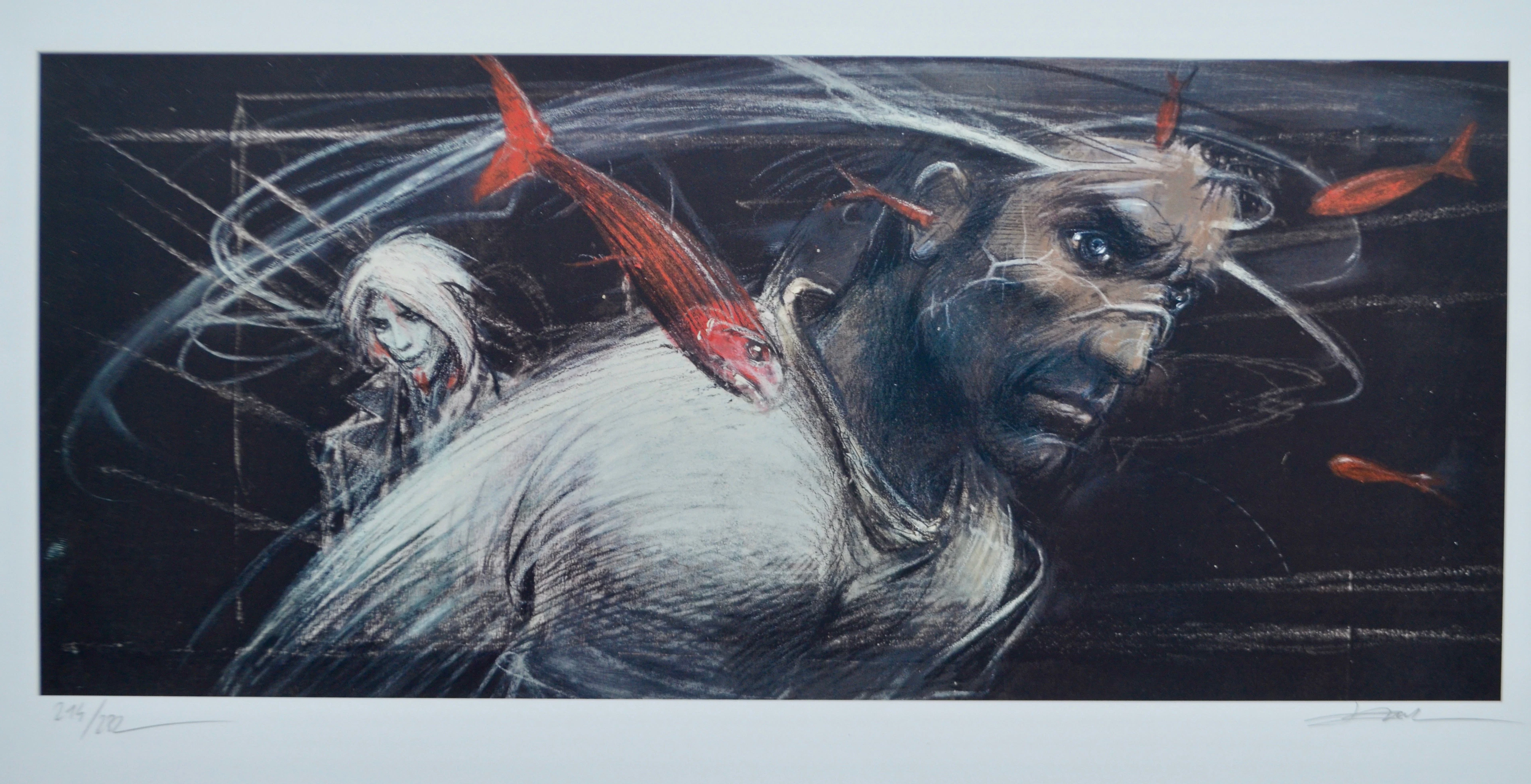 Enki BILAL - Les poissons rouges - Sérigraphie signée