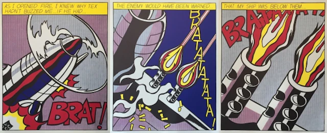 Roy LICHTENSTEIN (d’après) - Triptyque : As I opened fire, 1964, 3