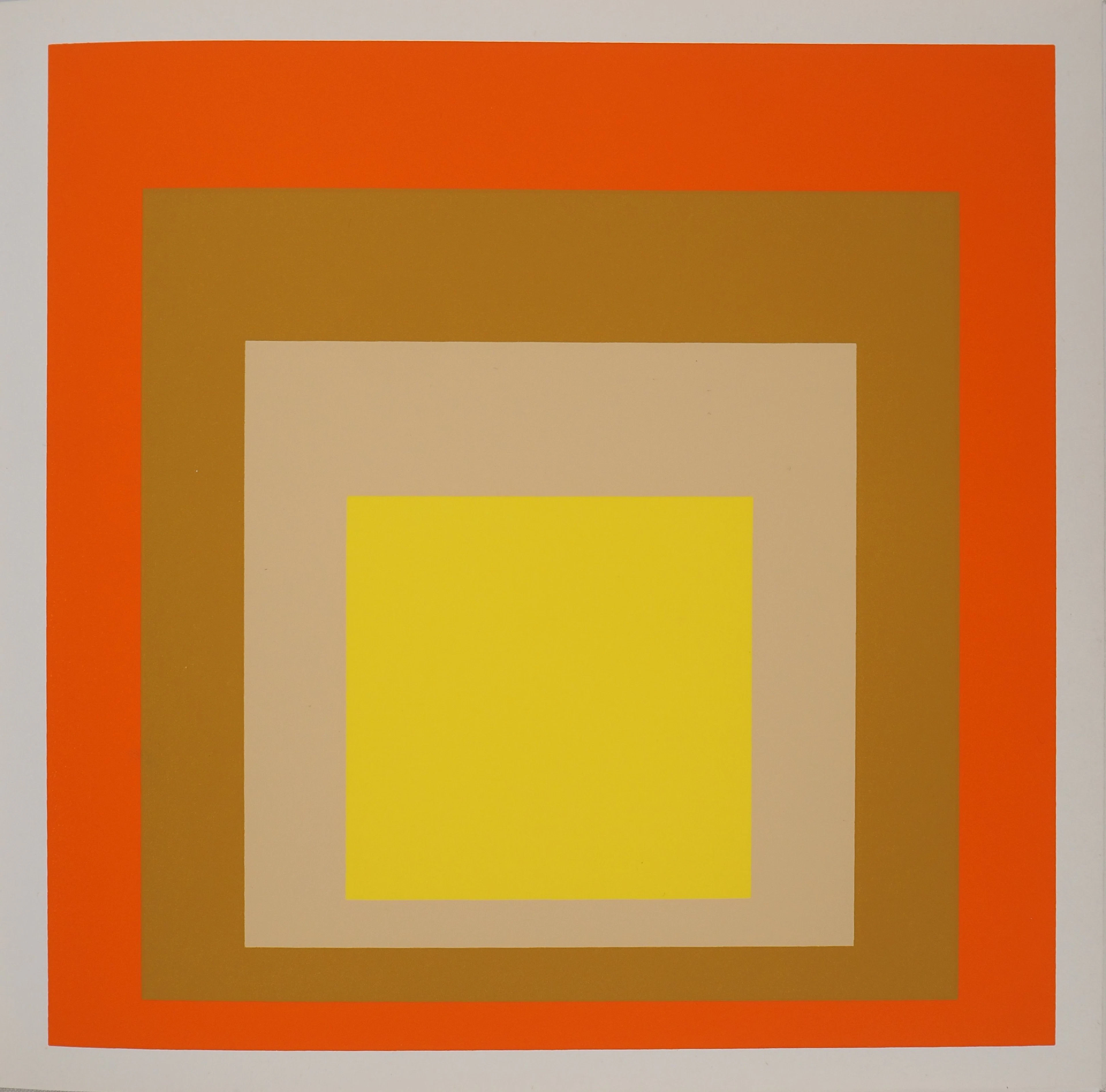 Josef ALBERS : Homage to the square, Yes Sir - Sérigraphie en couleurs