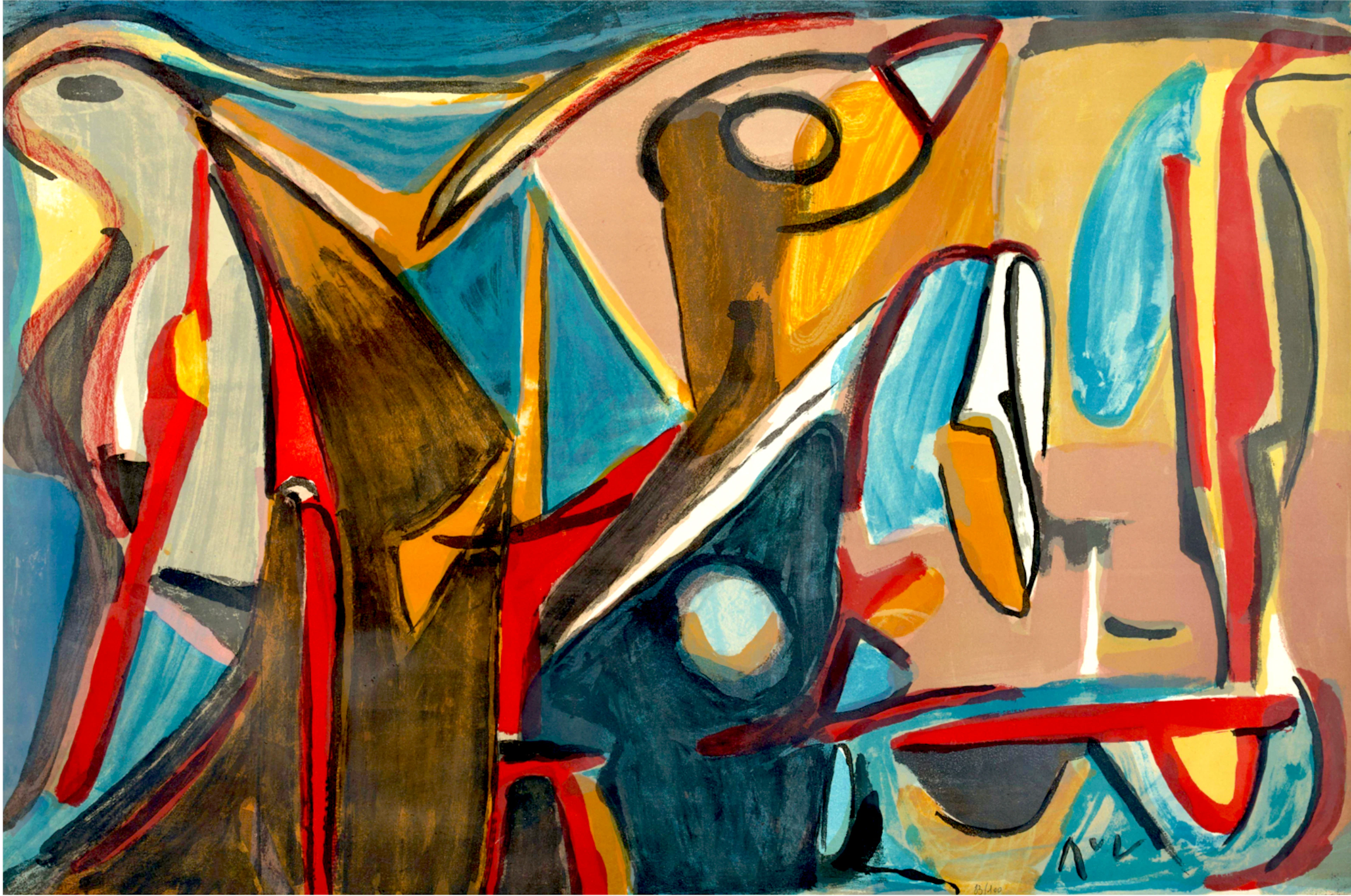Bram VAN VELDE - Eclosion - Lithographie originale signée et numérotée