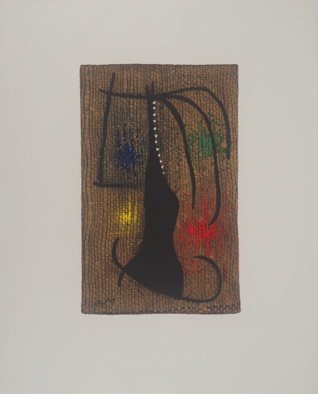 Joan MIRO : Femme à l’arc en ciel, Lithographie signée