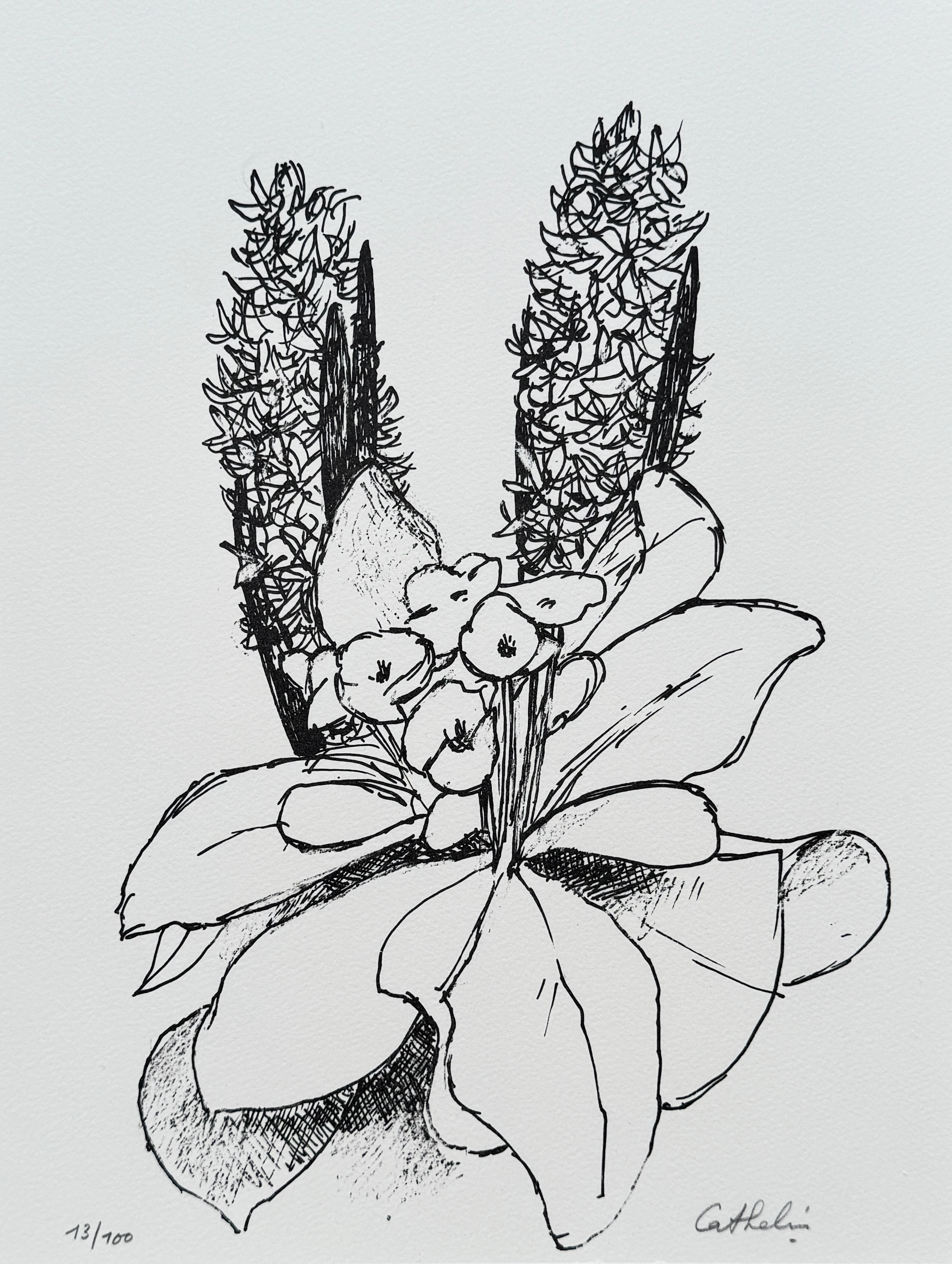 Bernard Cathelin - Branches d’été - Lithographie originale signée