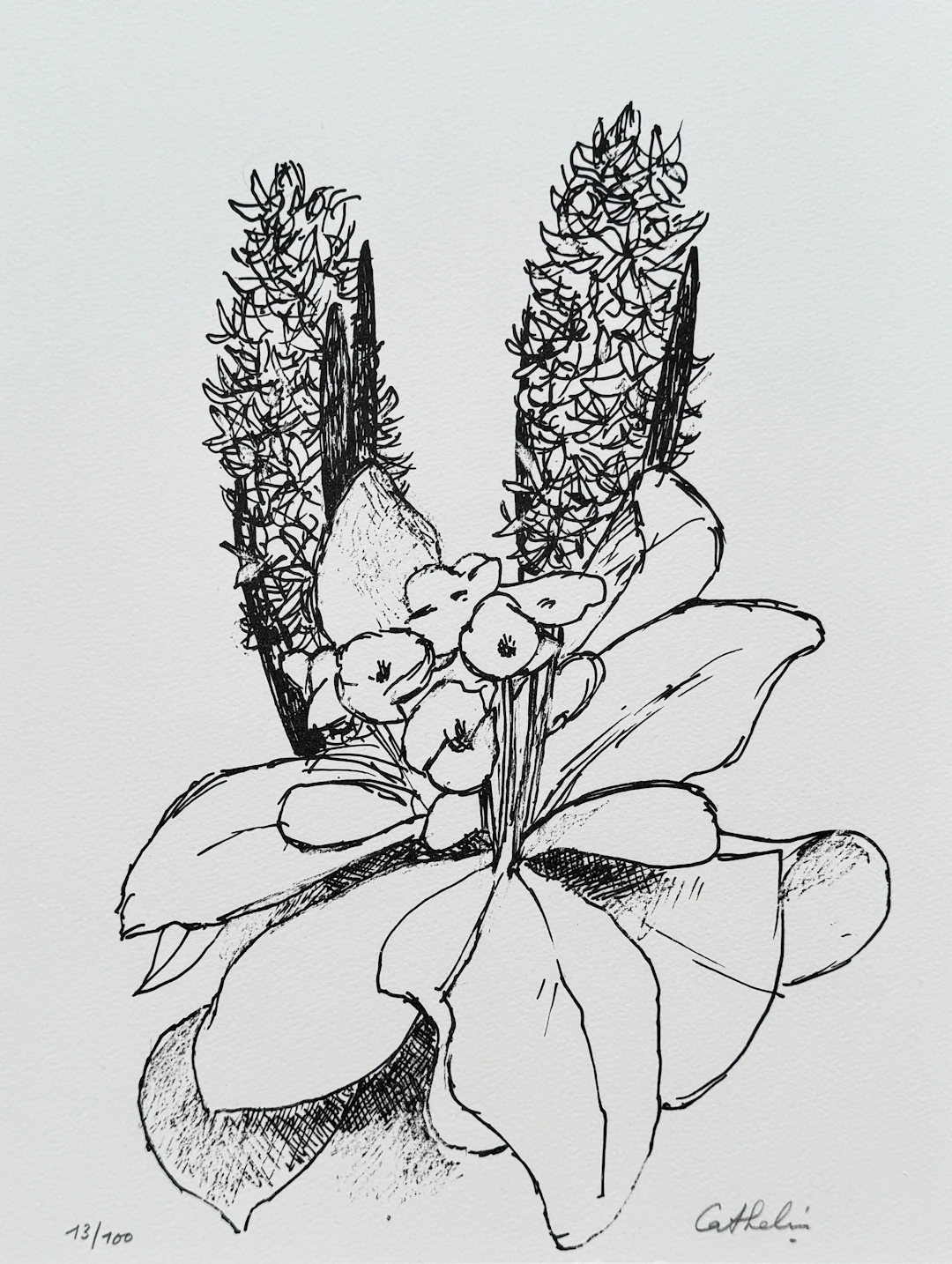 Bernard Cathelin - Branches d’été - Lithographie originale signée