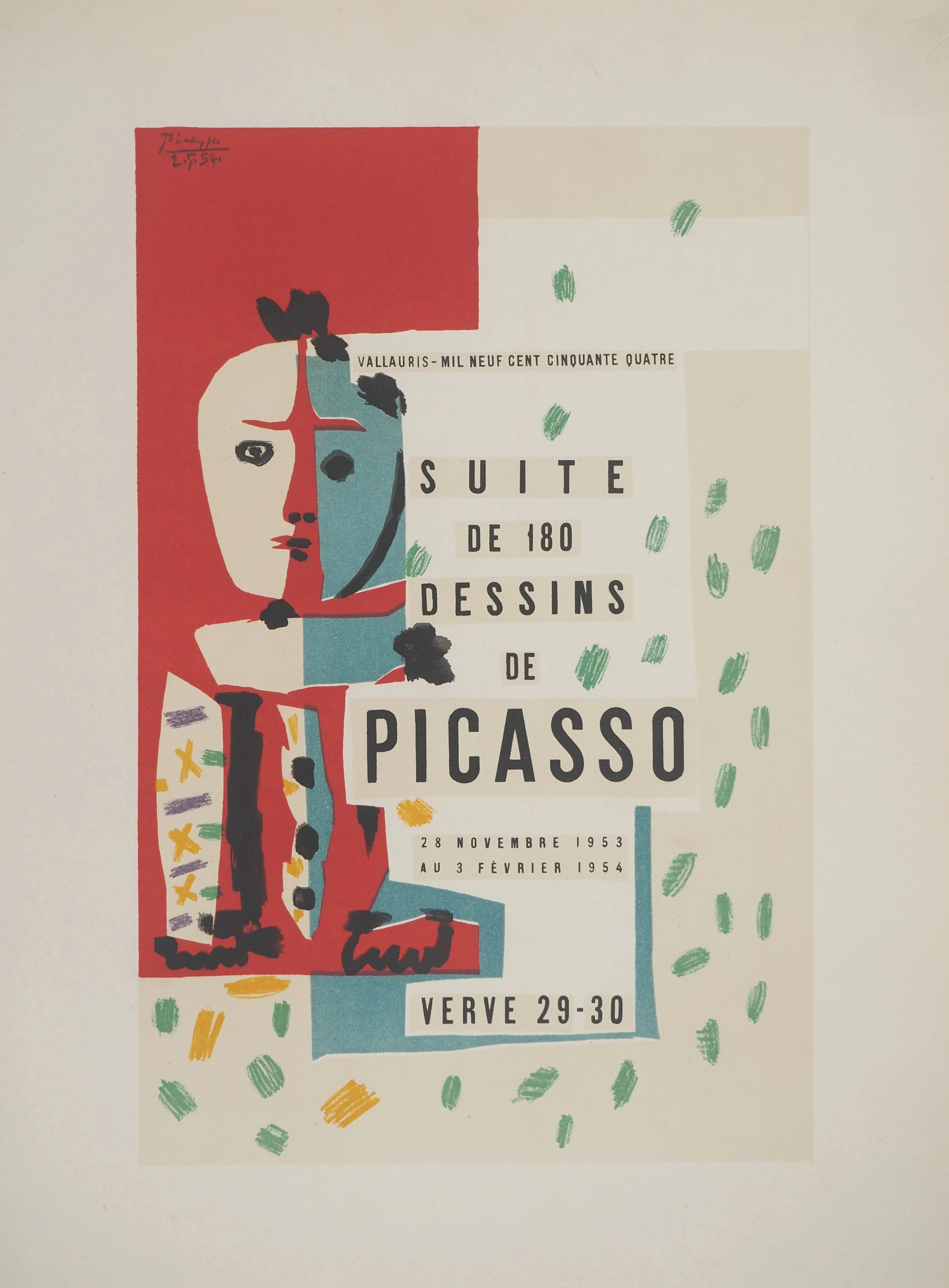 Pablo PICASSO : Clown pour Verve, Lithographie
