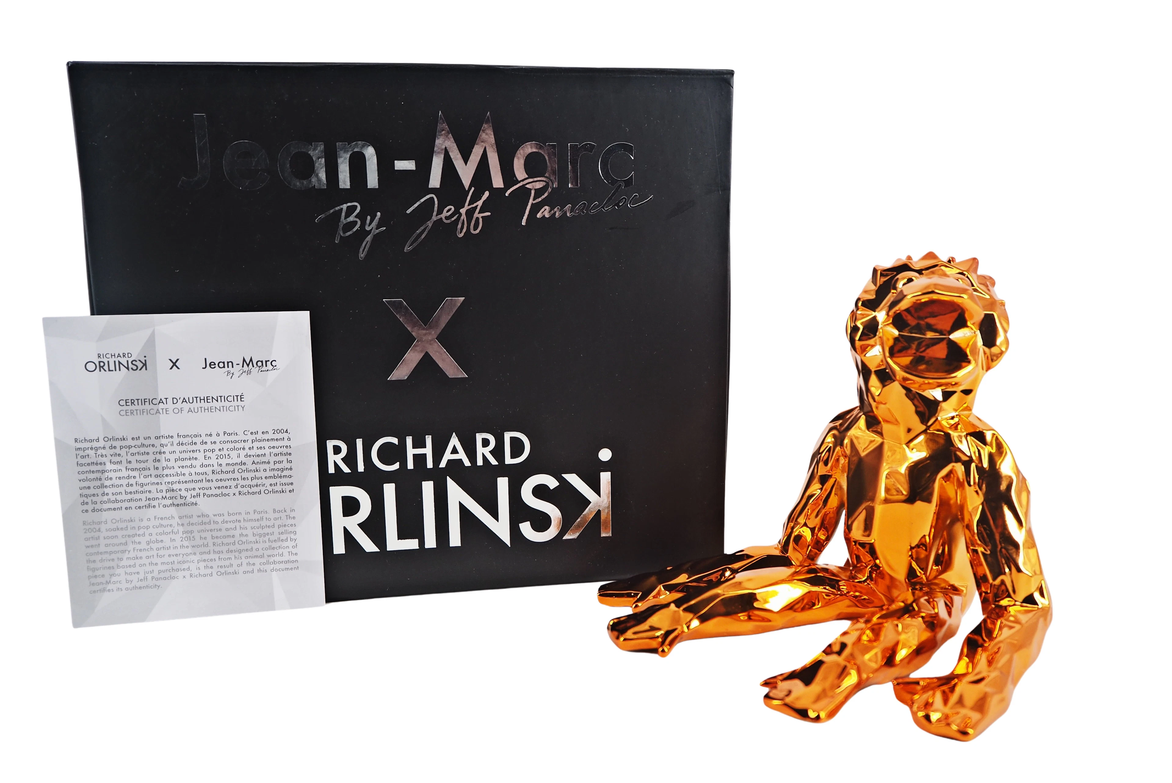 Richard ORLINSKI : Jean-Marc Spirit (Orange edition) - Sculpture originale