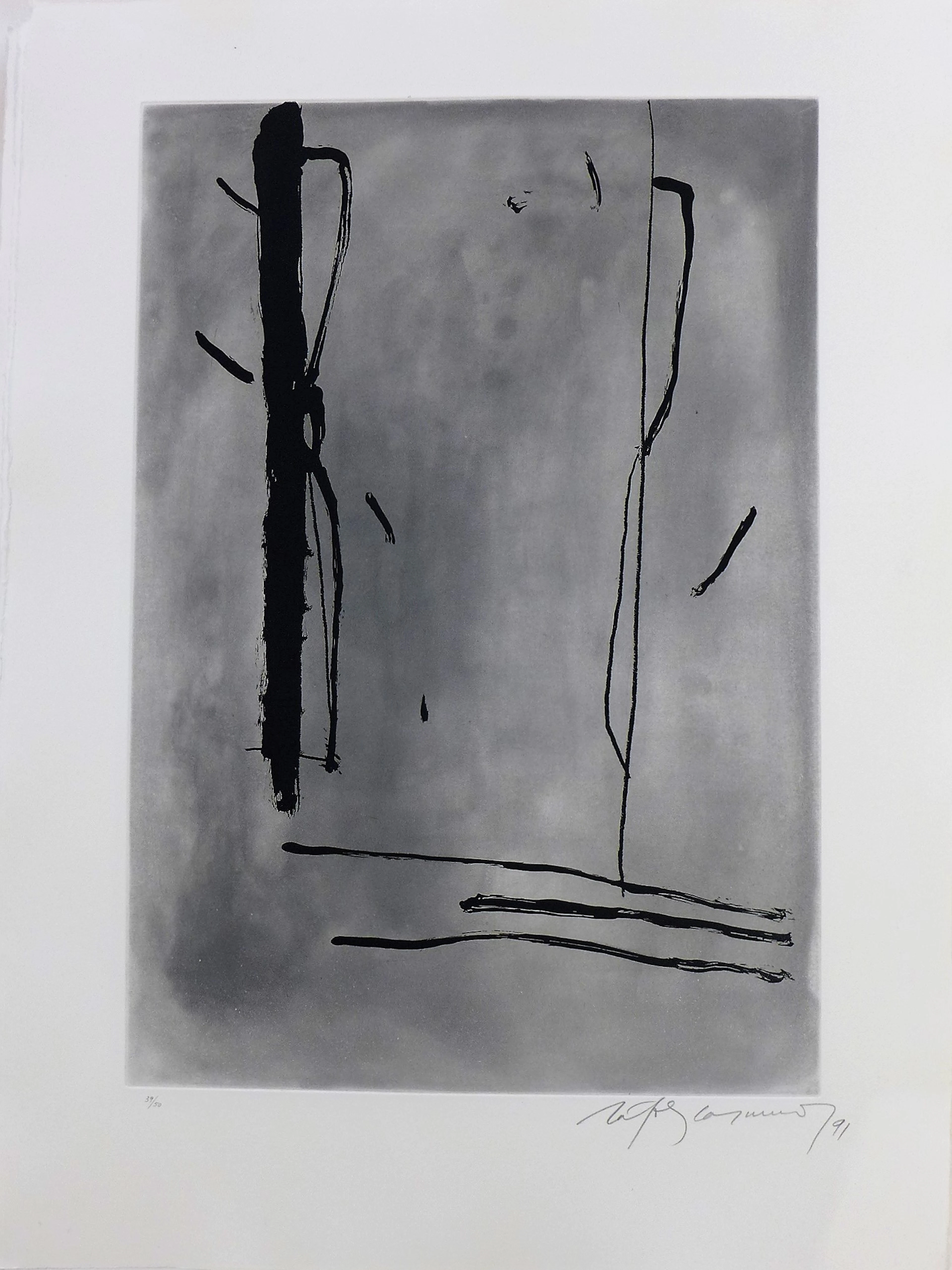 Alberto RAFOLS-CASAMADA - Signe i color 1, 1991, Gravure signée