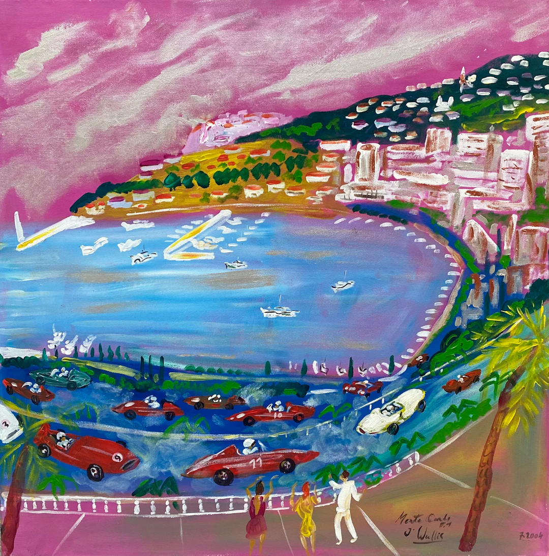 Jean Wallis - Monte-Carlo - Acrylique sur toile
