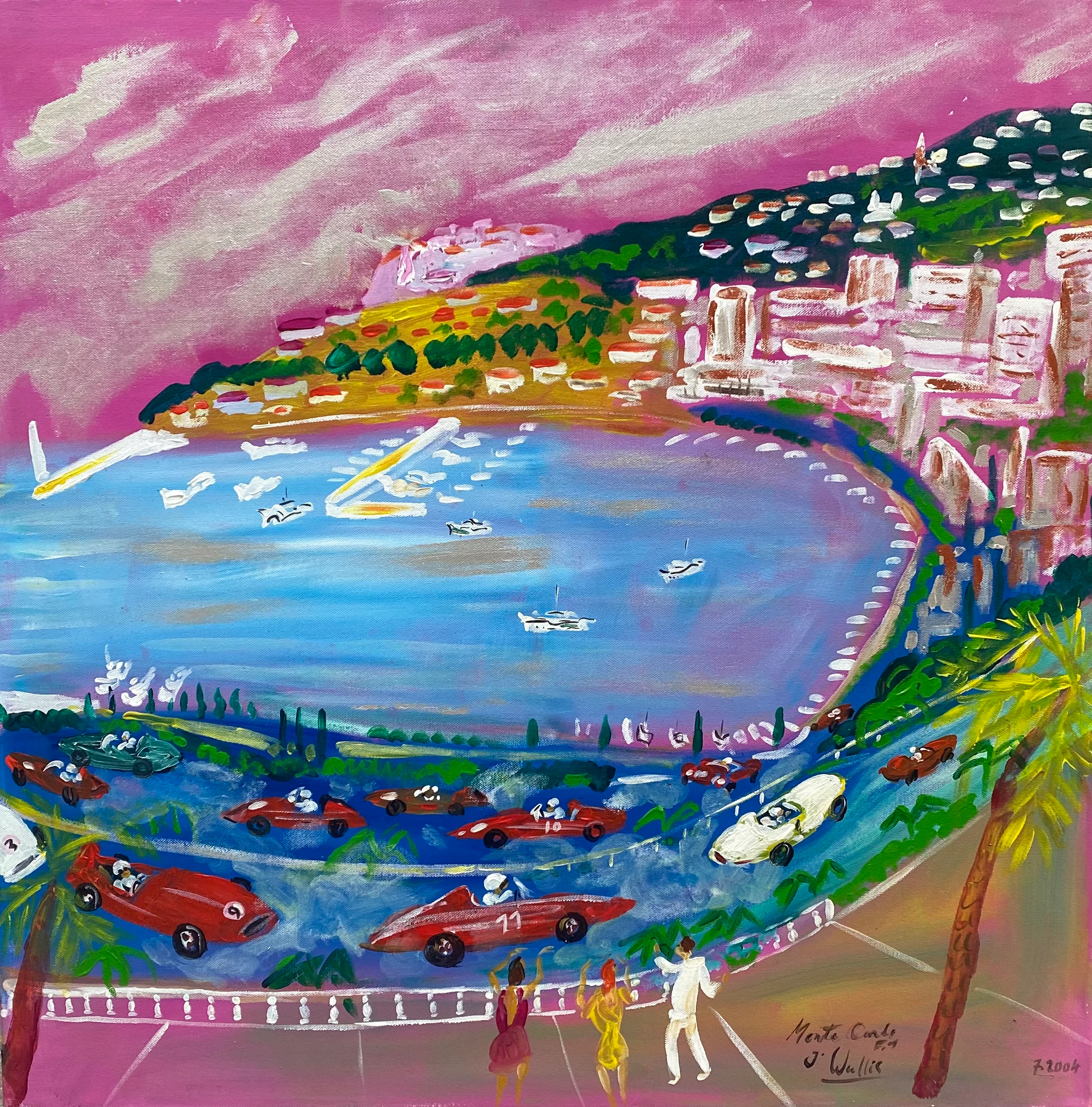 Jean Wallis - Monte-Carlo - Acrylique sur toile