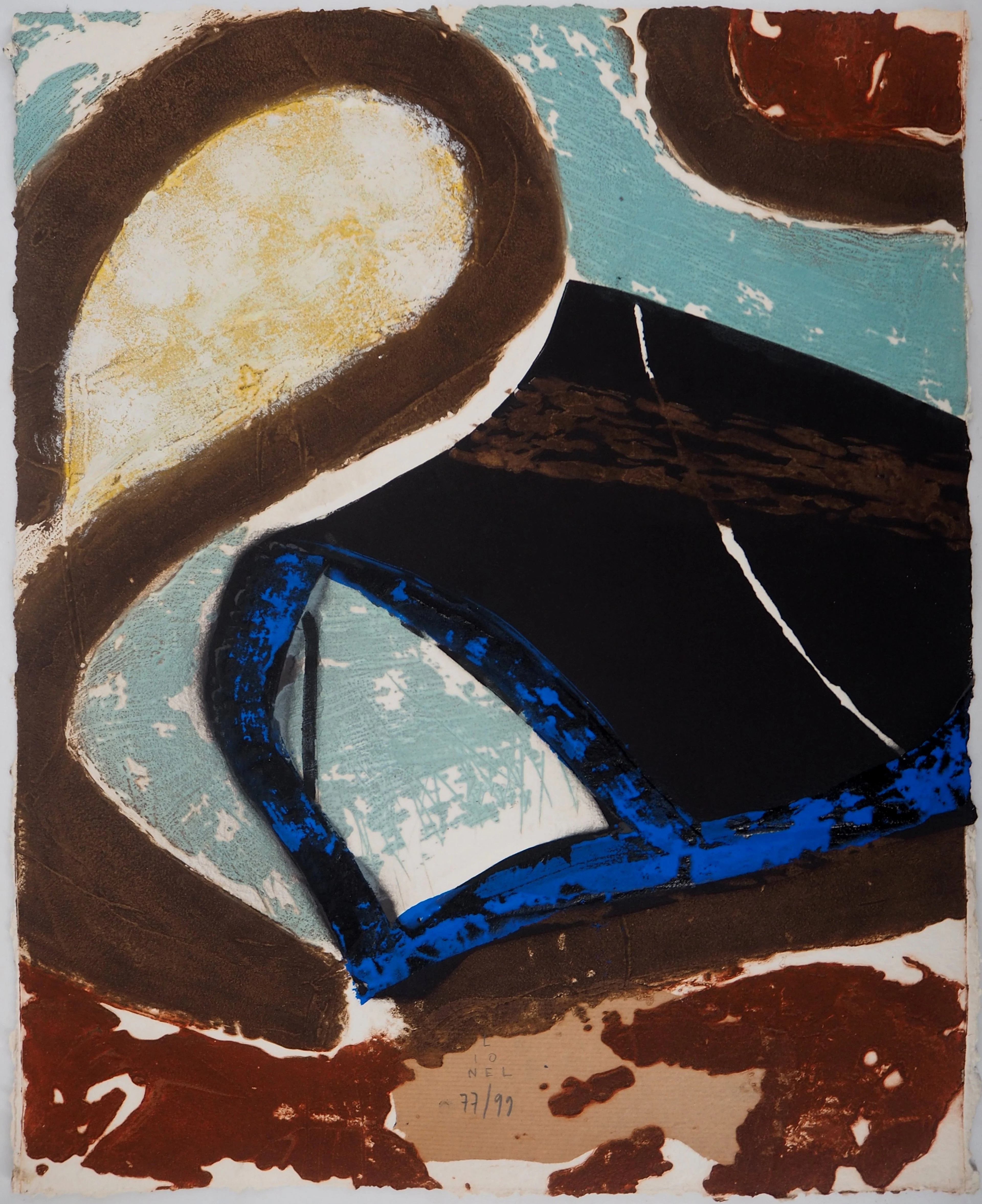 LIONEL : Tellurique - Gravure en carborundum