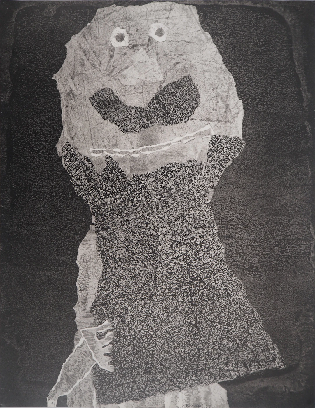Jean DUBUFFET - Barbe des perplexités, 1960 - Lithographie et pochoir signée