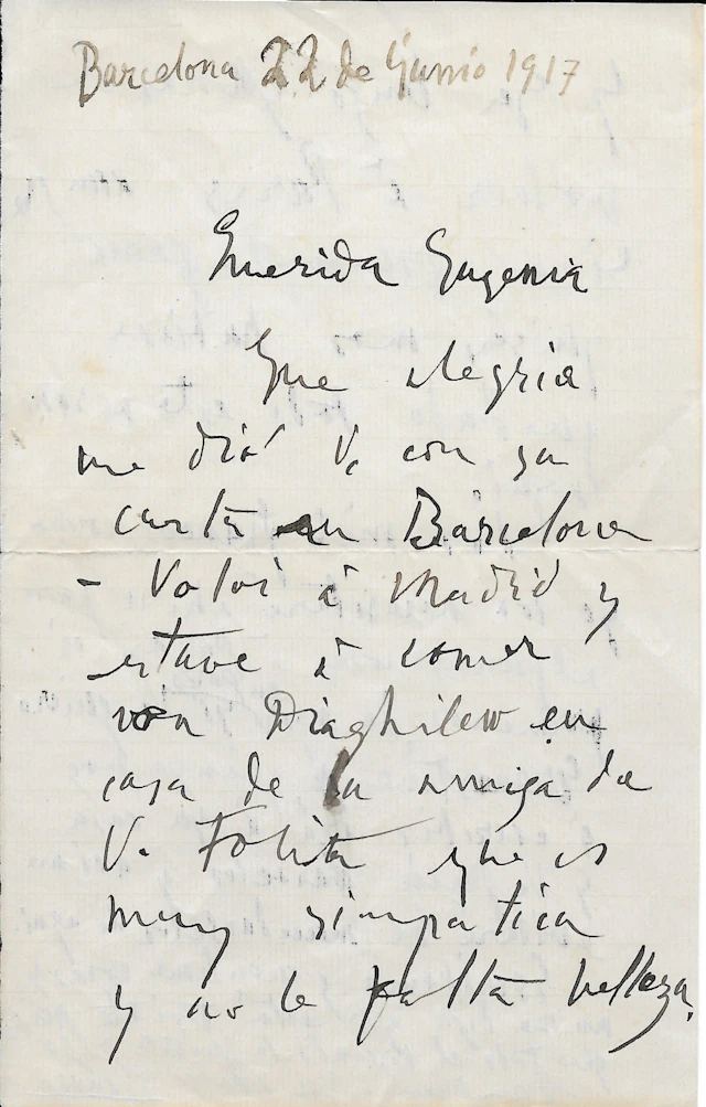 Pablo PICASSO - Lettre autographe signée
